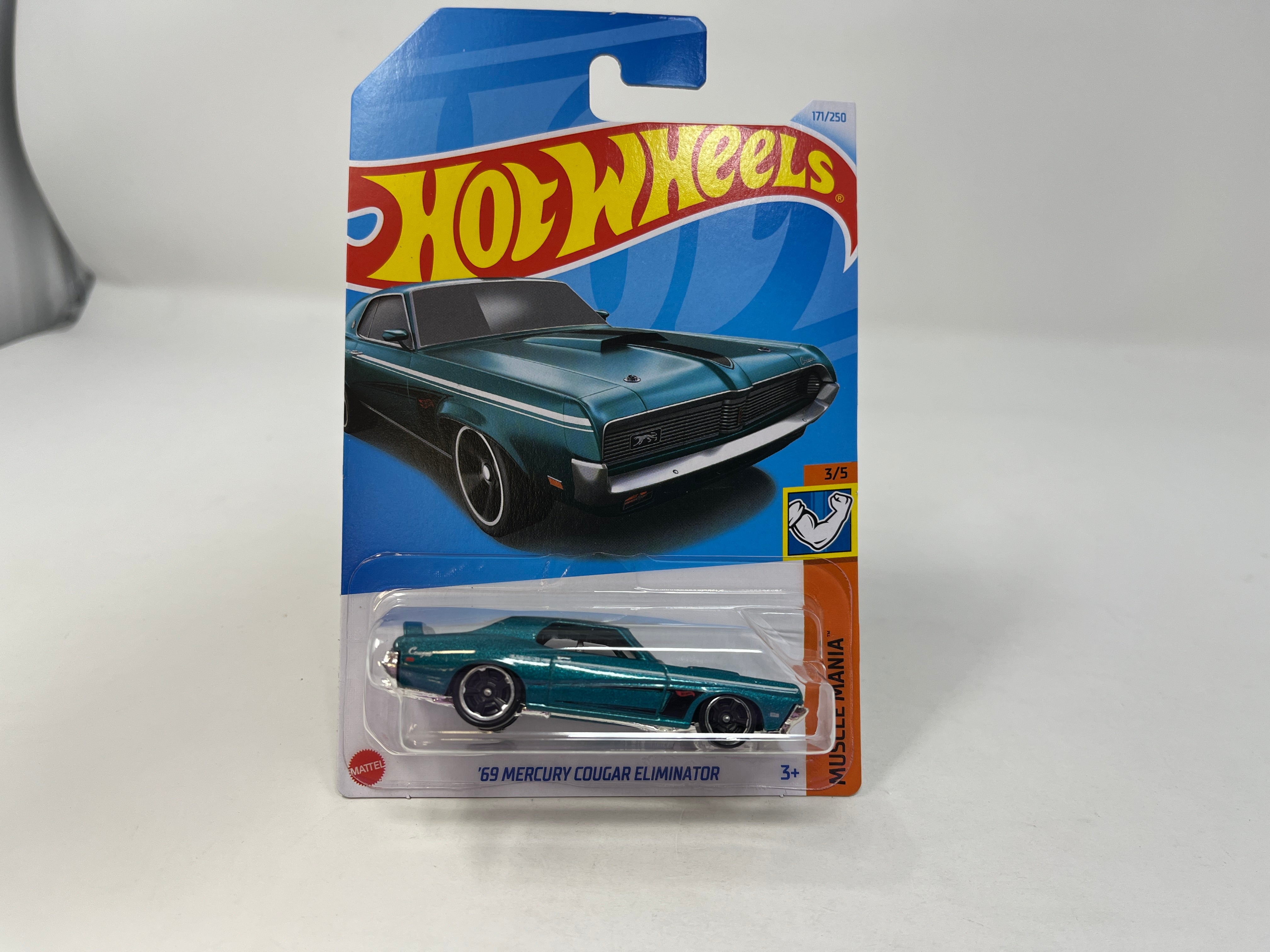 '69 Mercury Cougar Eliminator #171 * Teal * 2024 Hot Wheels Case K、mySite、hgirdovlk