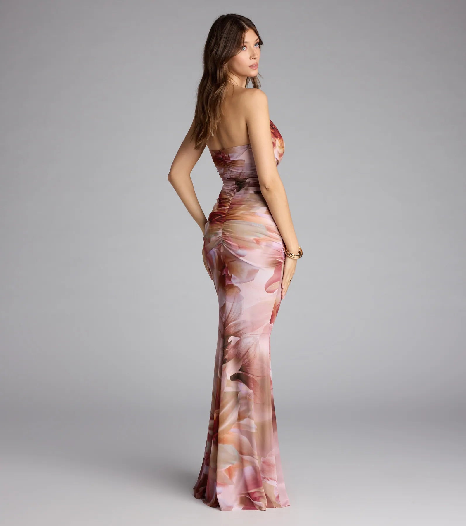  McKenzie Floral Halter Mermaid Formal Dress、mySite、justintrudeaud