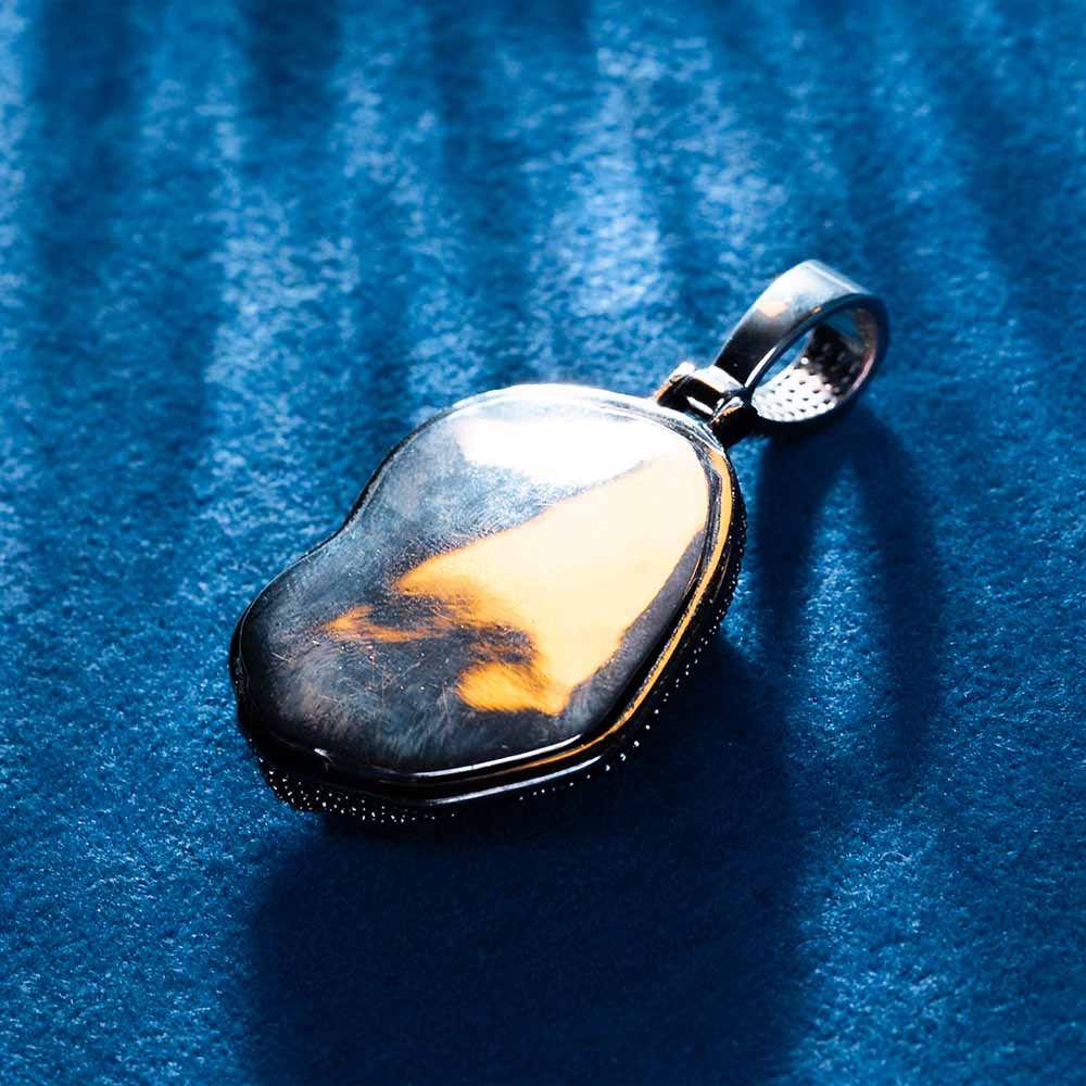 Black Moissanite Scream Pendant 14K Gold、mySite、hinf8tx79