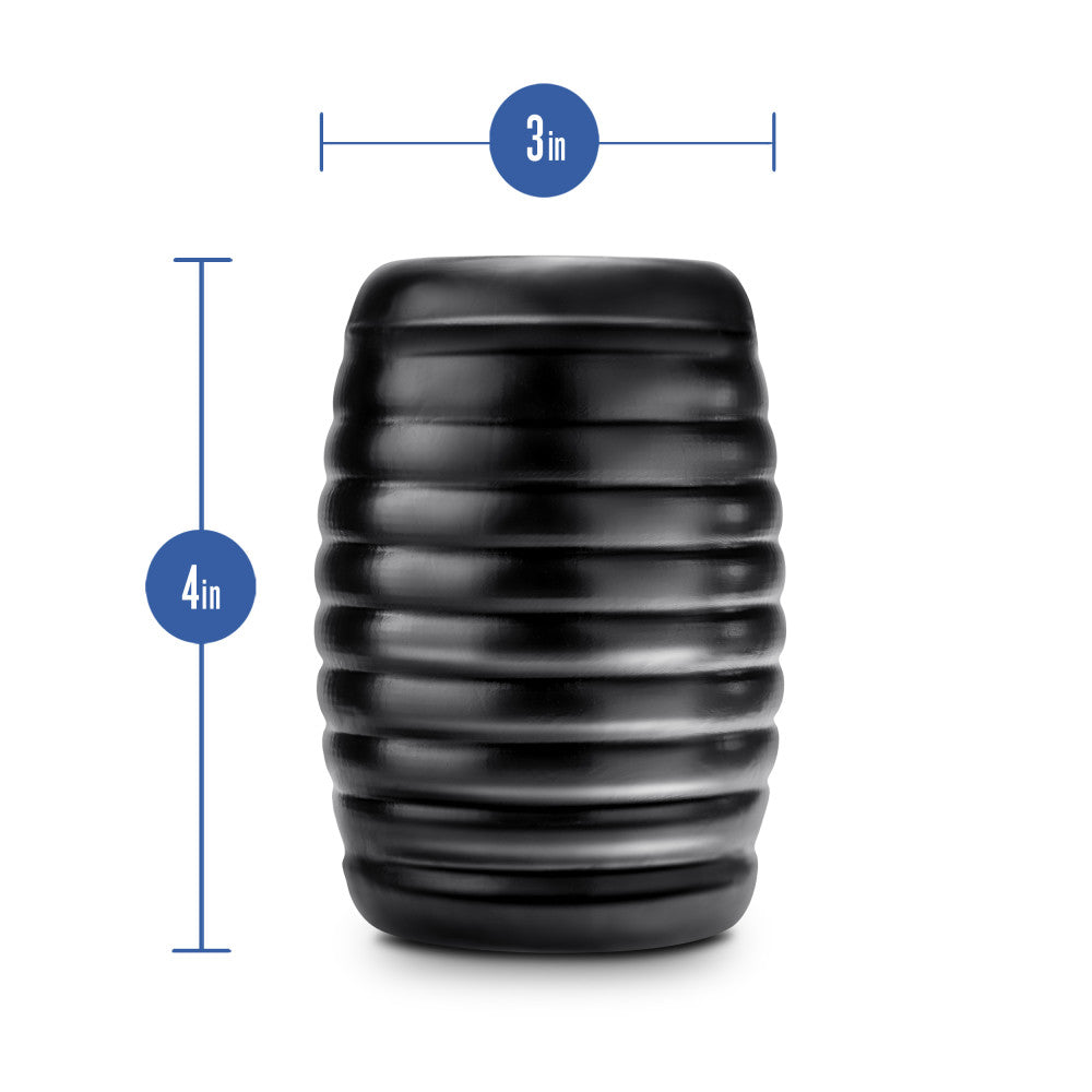 Rize! By Blush® | Grasp Self-Lubricating Pocket Stroker - Made With Ultra Soft X5® Plus - Dual Erotic Chambers - Black、mySite、bottomscart