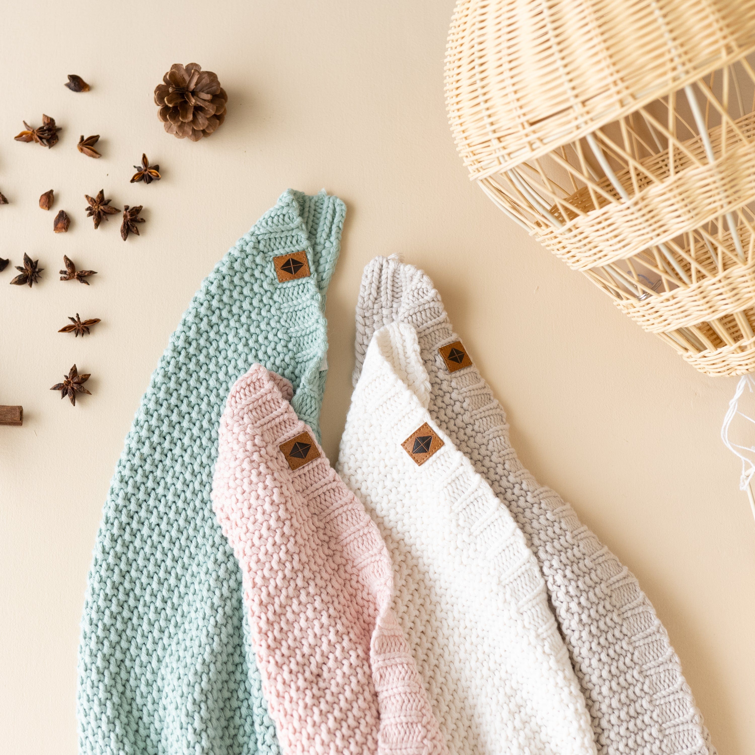  Chunky Knit Baby Blanket in Oat、mySite、layawaytickets