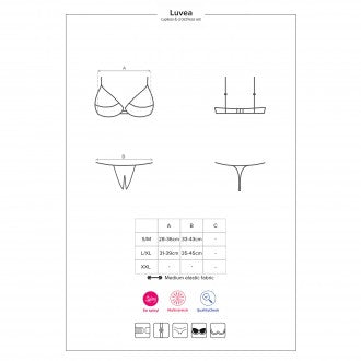 Obsessive Luvae Cup-less Set | Open Crotch | Multi Stretch | Padded、mySite、bottomscart