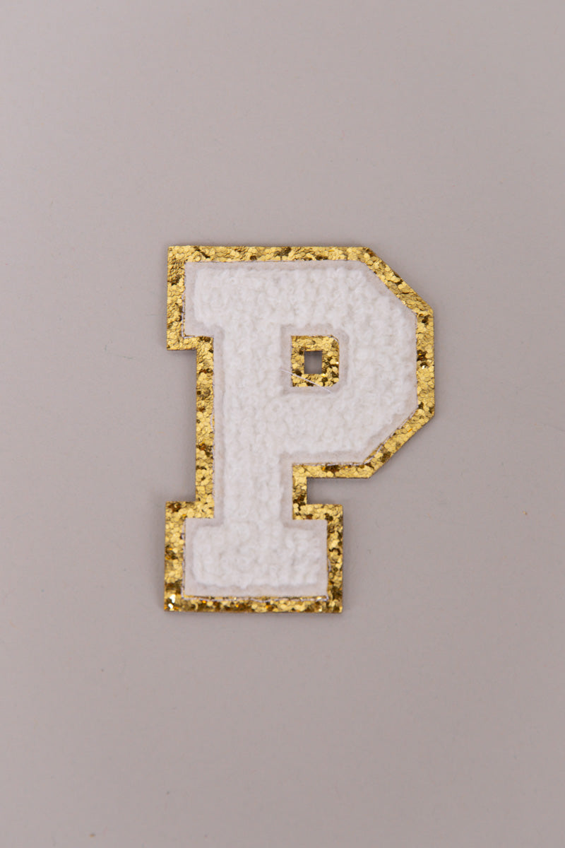 Chenille Adhesive Letter Patches- White 5.5cm、mySite、hinf8tx79