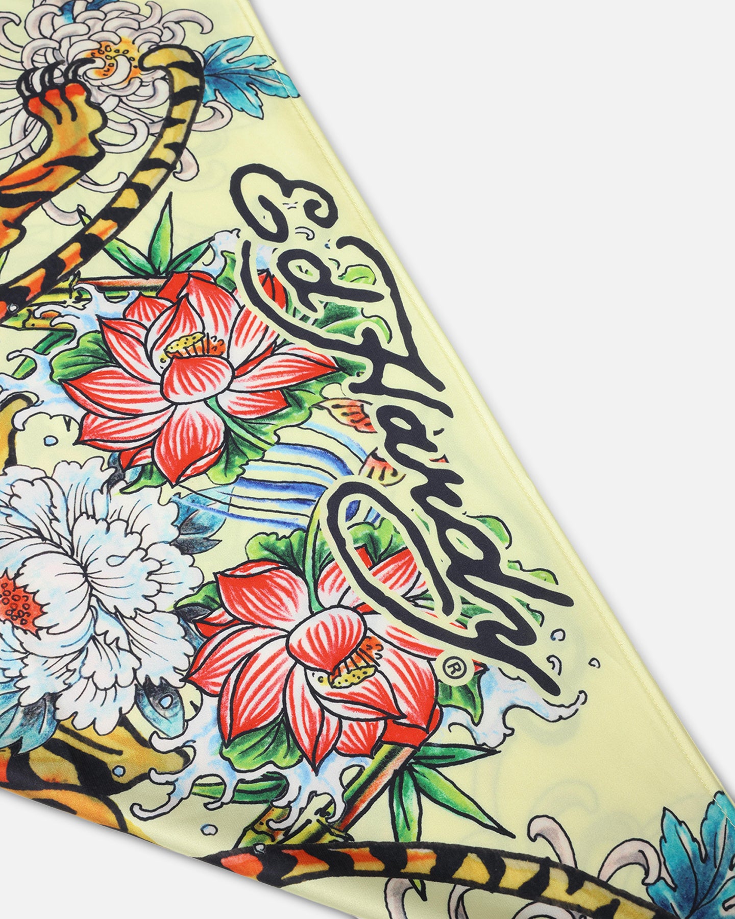 Ed Hardy Women's Feline Bandana Scarf Yellow、mySite、zt4zffjzw