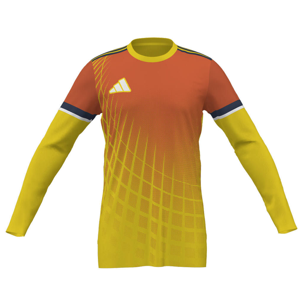 adidas Youth Squadra 25 GK Custom Jersey San Ramon FC- Ylw/Org、mySite、noshort