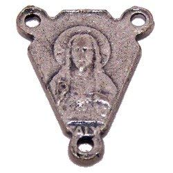  Sacred Heart with Mary Center piece - Pewter (1.1 cm-0.4)、mySite、elrpsem3k