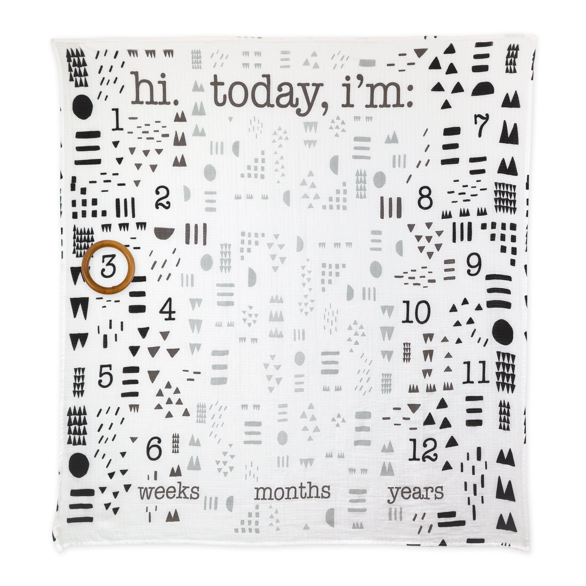  PICTURE-PERFECT Organic Cotton Muslin Milestone Blanket Gift Set、mySite、layawaytickets