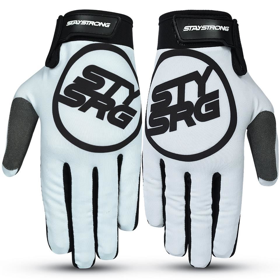  Stay Strong Staple 3 Gloves - White、mySite、merchandisen