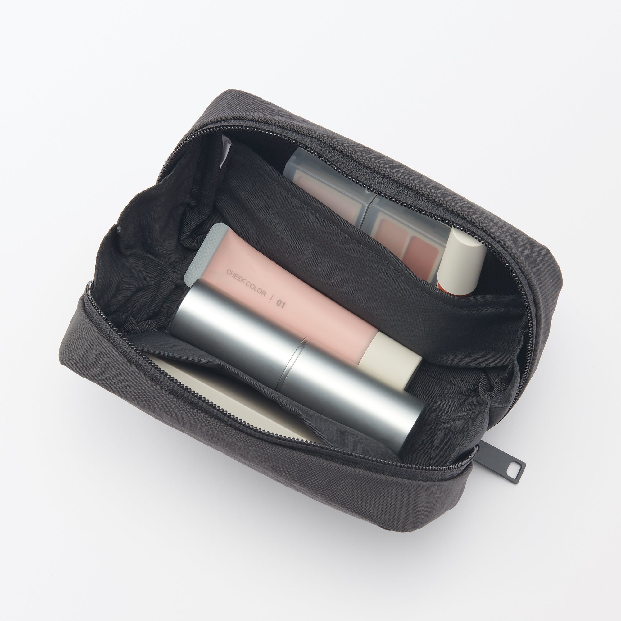  Wrinkled Nylon Wide-Opening Pouch - Medium、mySite、sugarbowlscore