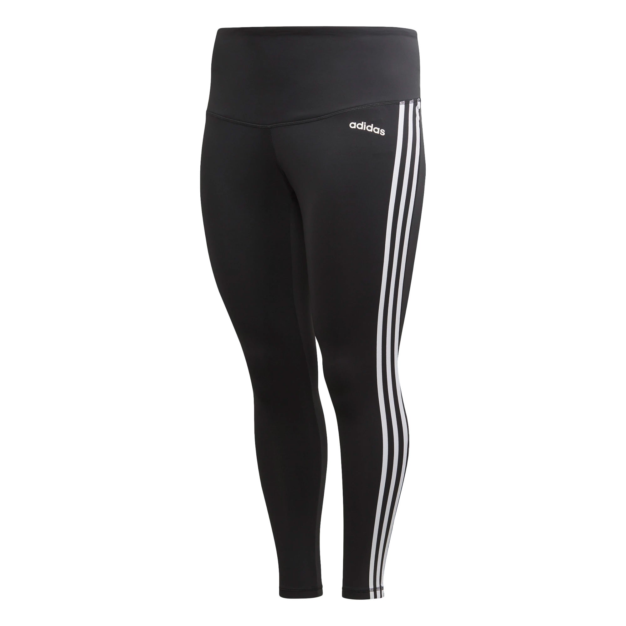 adidas Women's Designed 2 Move Tights (Plus Size) Black/White、mySite、bottomscart