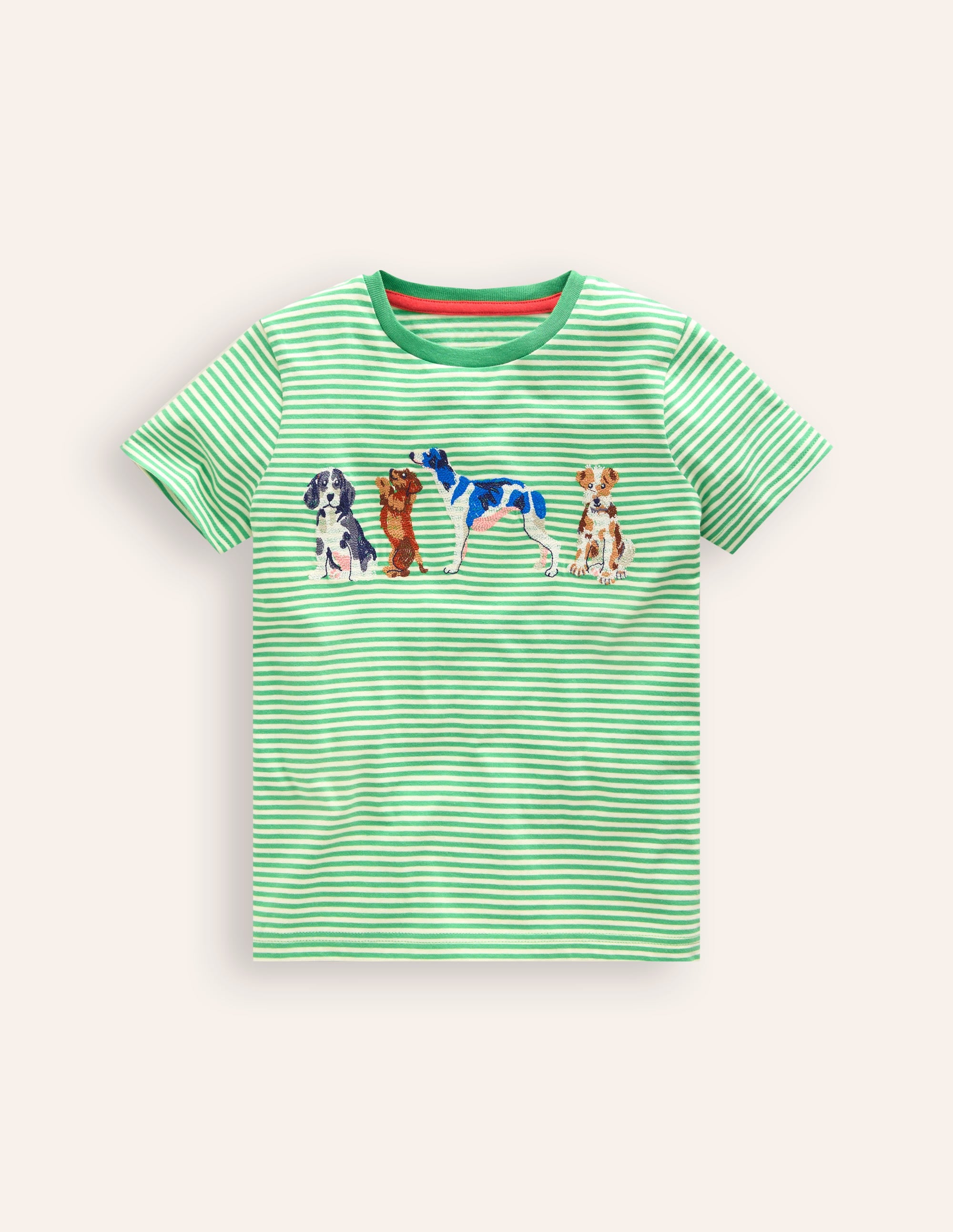  Superstitch Dogs T-shirt-Pistachio Green/ Ivory Stripe、mySite、ashleygrahame