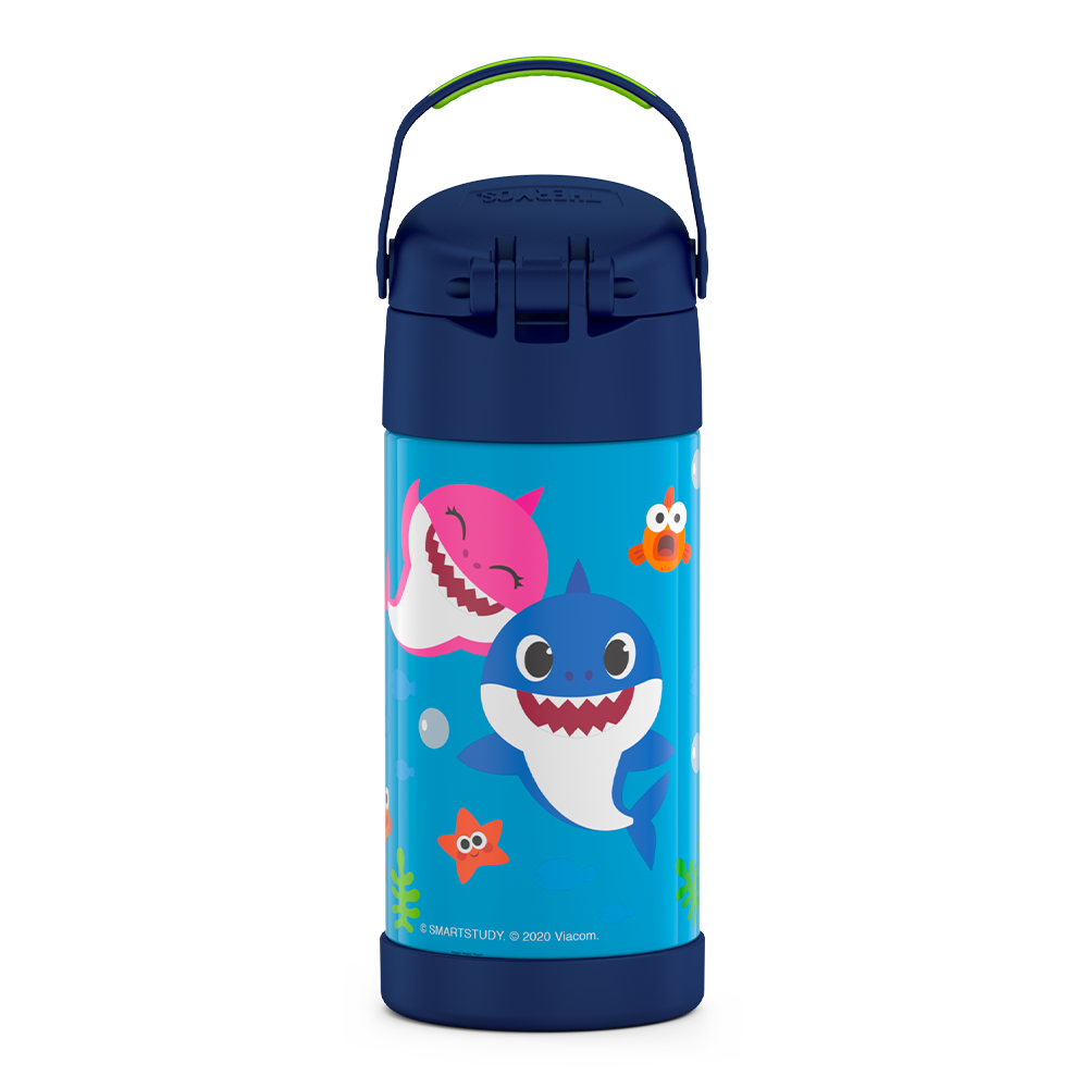 12oz FUNTAINER® WATER BOTTLE BABY SHARK、mySite、noshort
