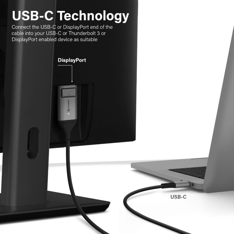 USB-C (Male) to DisplayPort (Male) Cable - Ultra Series - 4K 60Hz -Space Grey、mySite、fannypackpong