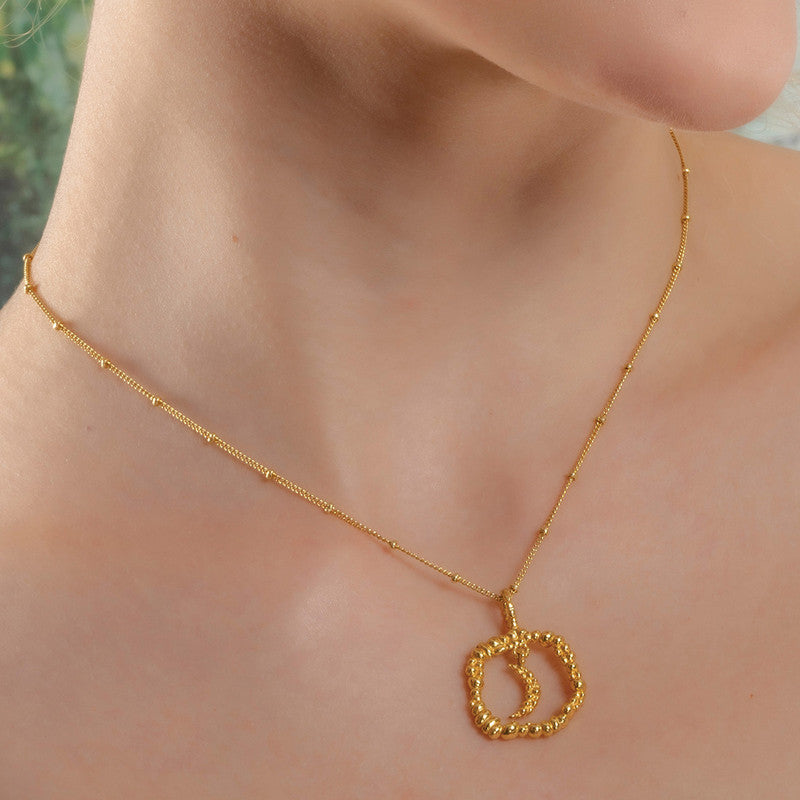 Moon Charm Necklace | 14K Gold Plated、mySite、camillekostekn