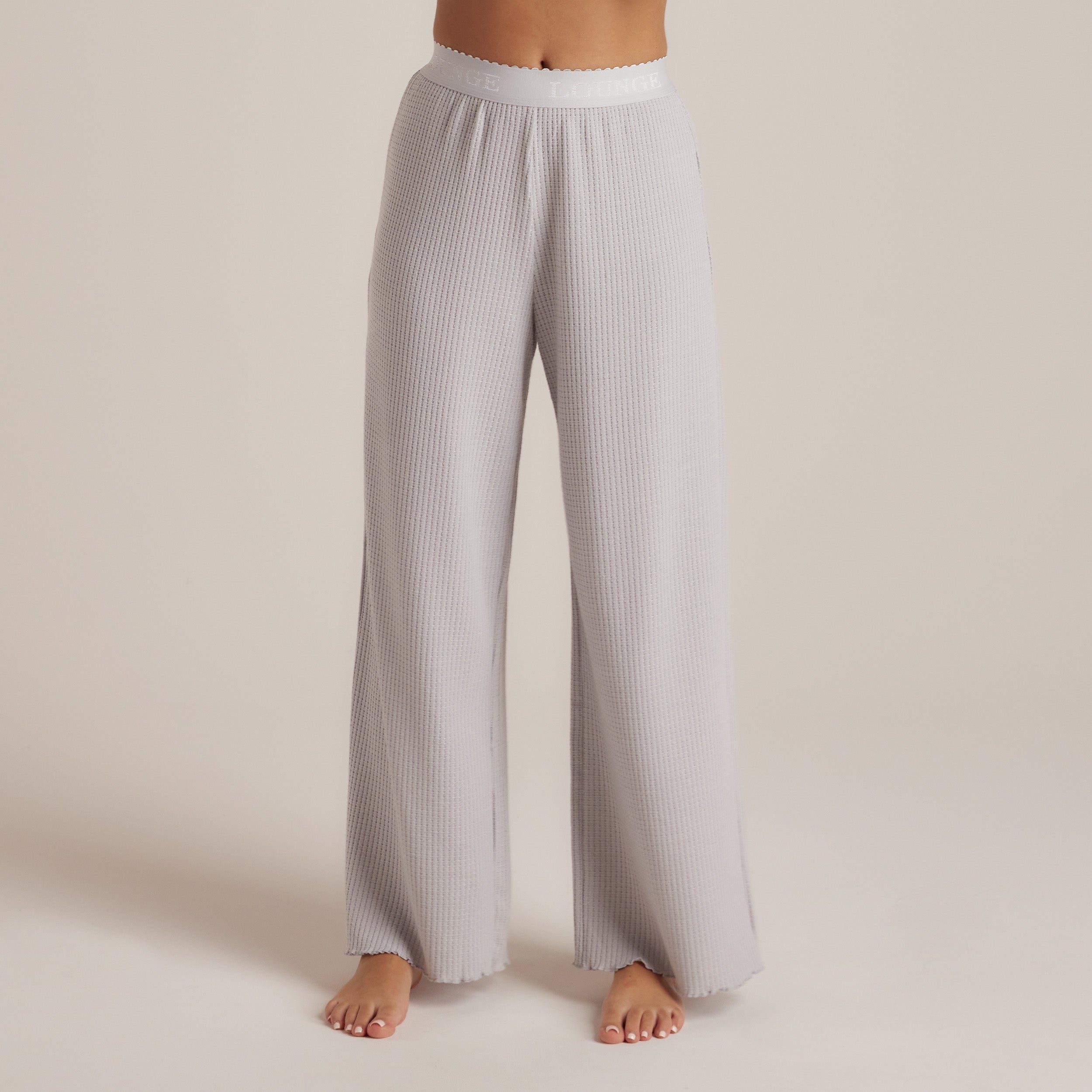 Soft Waffle Pyjama Bottoms - Frost、mySite、bengalsvssteelers