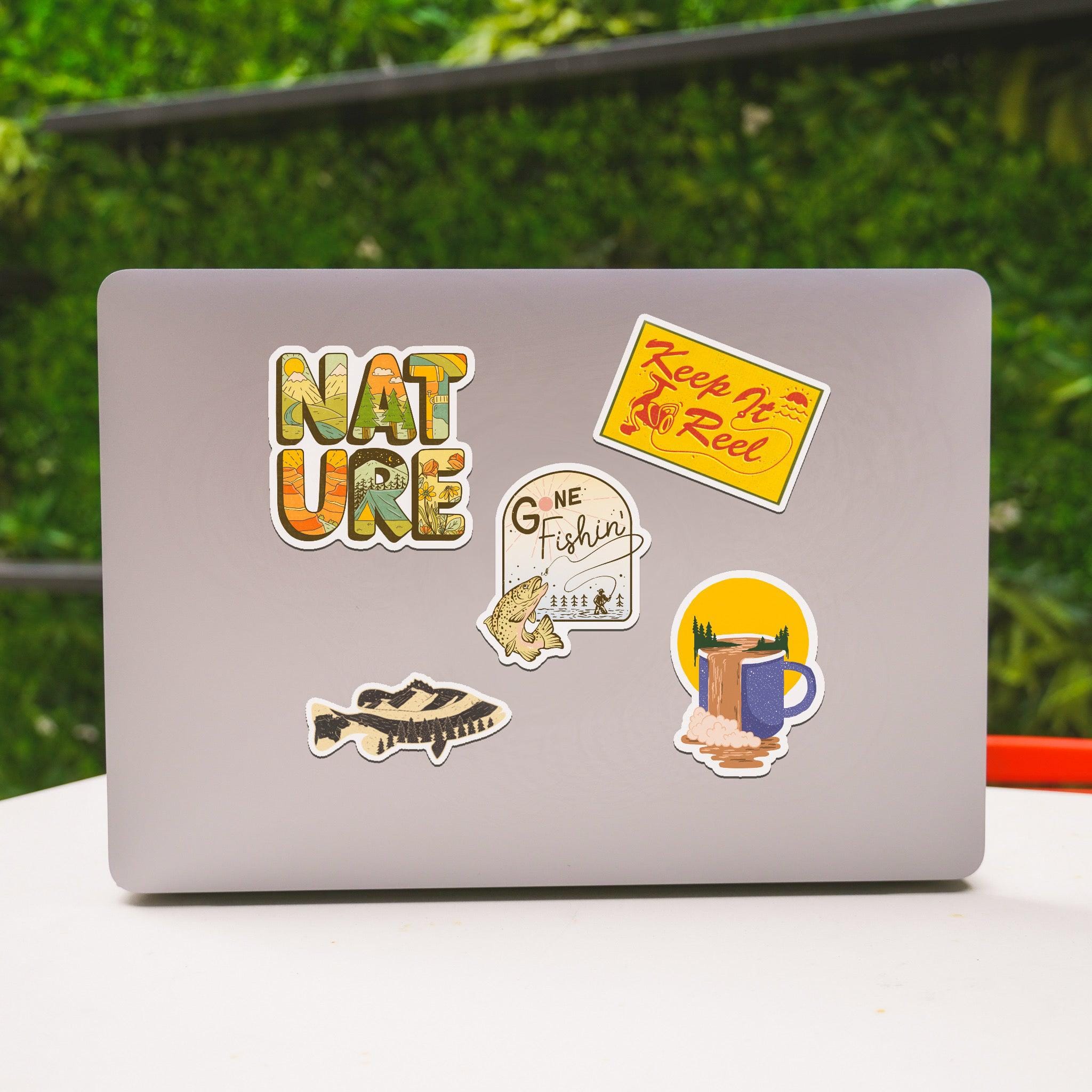  Fishing And Nature Stickers 5 Pack、mySite、ghnorth