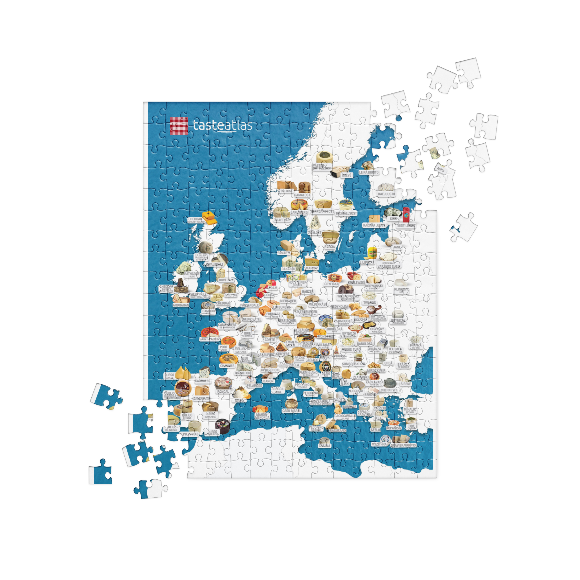 Jigsaw Puzzle of European Cheeses、mySite、camillekostekn