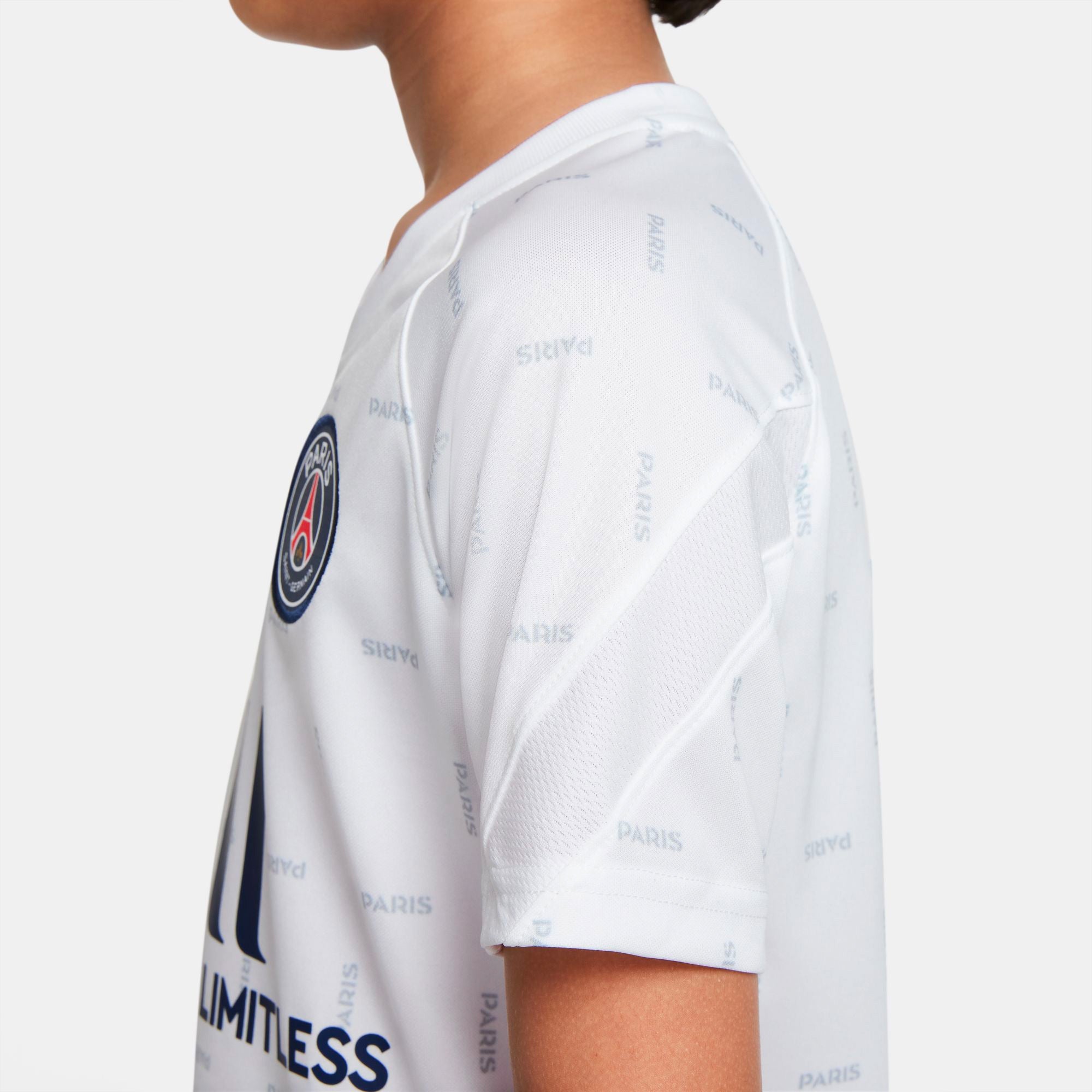 Nike Kids PSG Fourth Pre-Match Training Jersey 2022 Grey/Navy、mySite、noshort