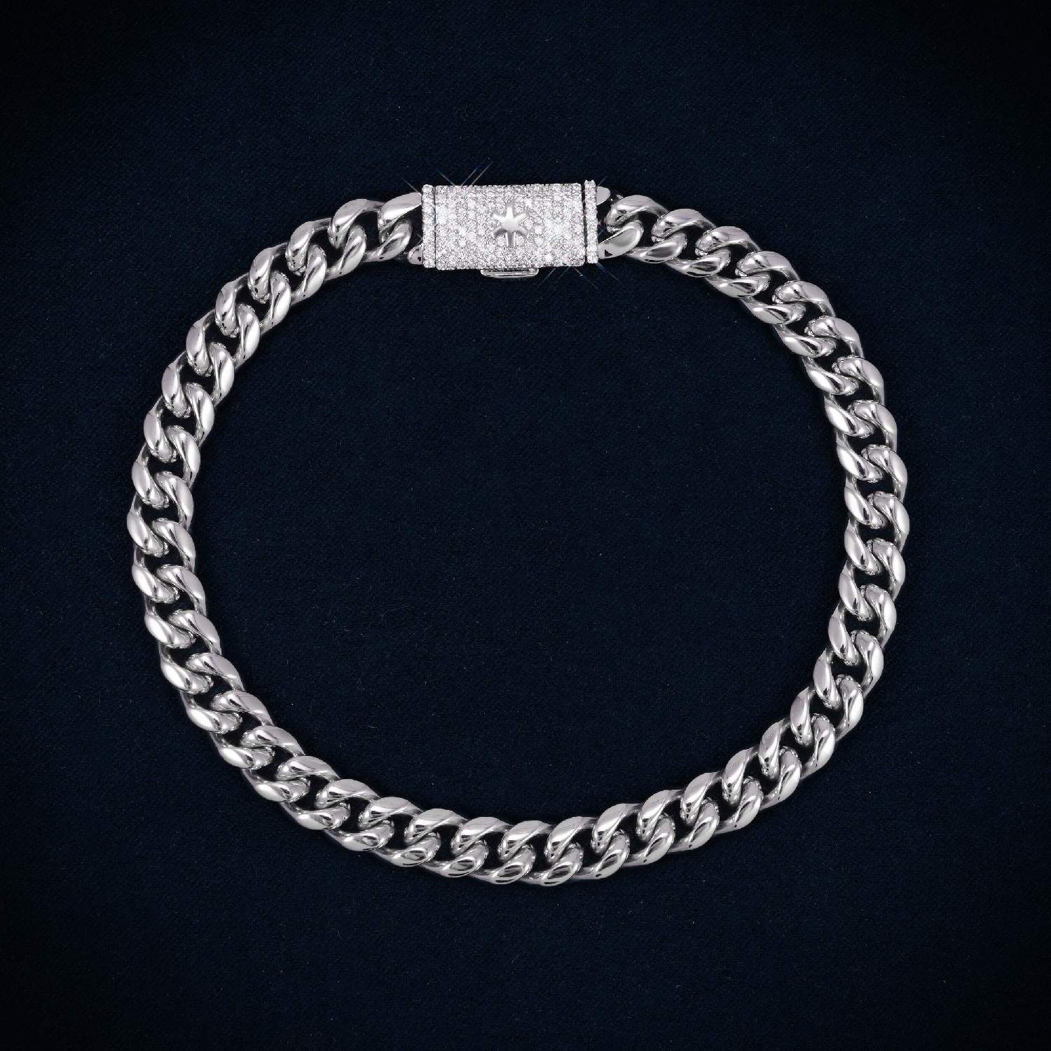 Cuban Link Bracelet with Iced Clasp 14K Gold (ALL SIZES)、mySite、hinf8tx79