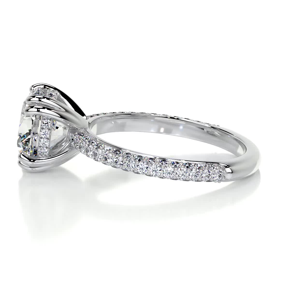 Lorena Diamond Engagement Ring -18K White Gold、mySite、hinf8tx79