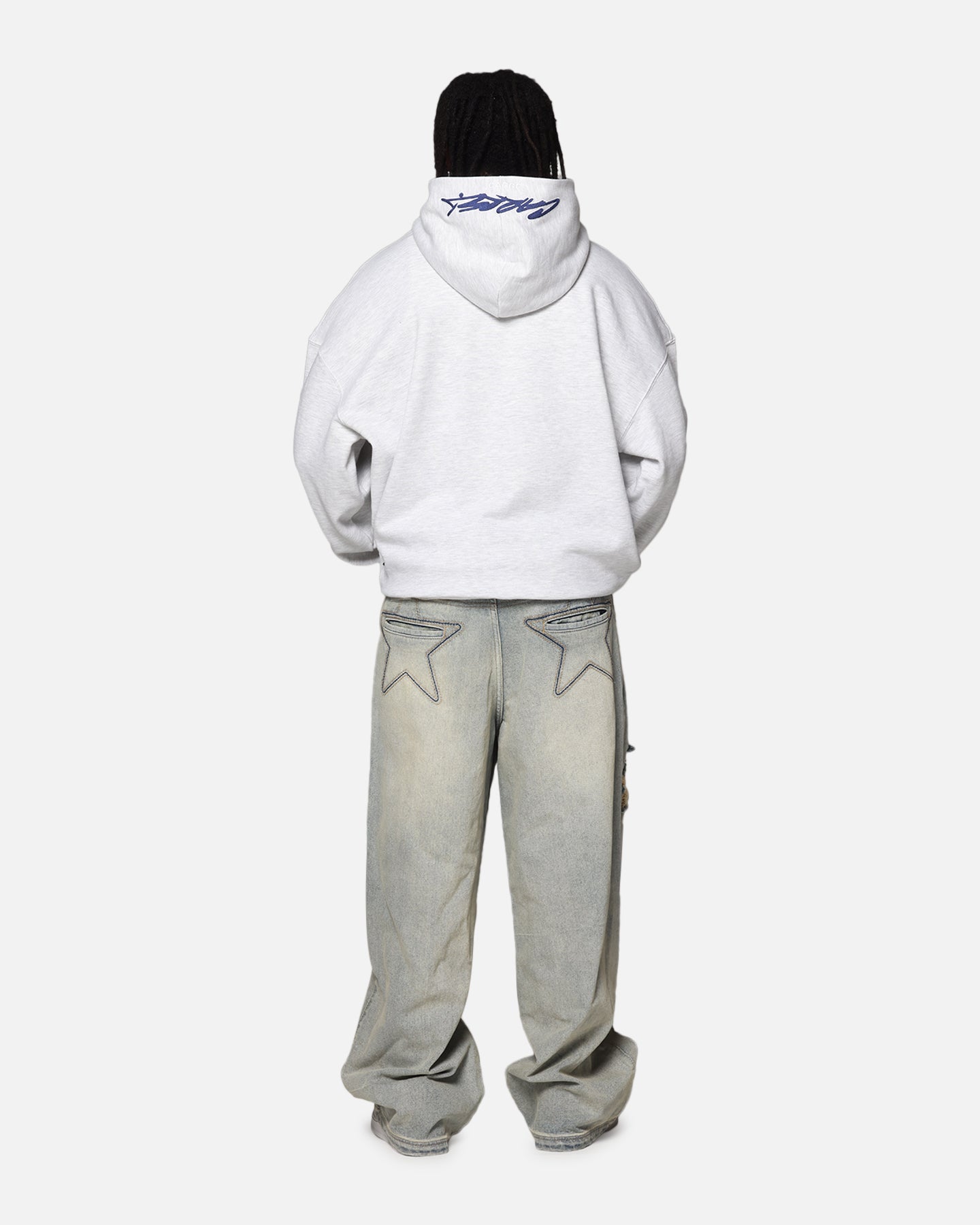 Carre Graffiti Logo Hoodie Grey Marle、mySite、zt4zffjzw