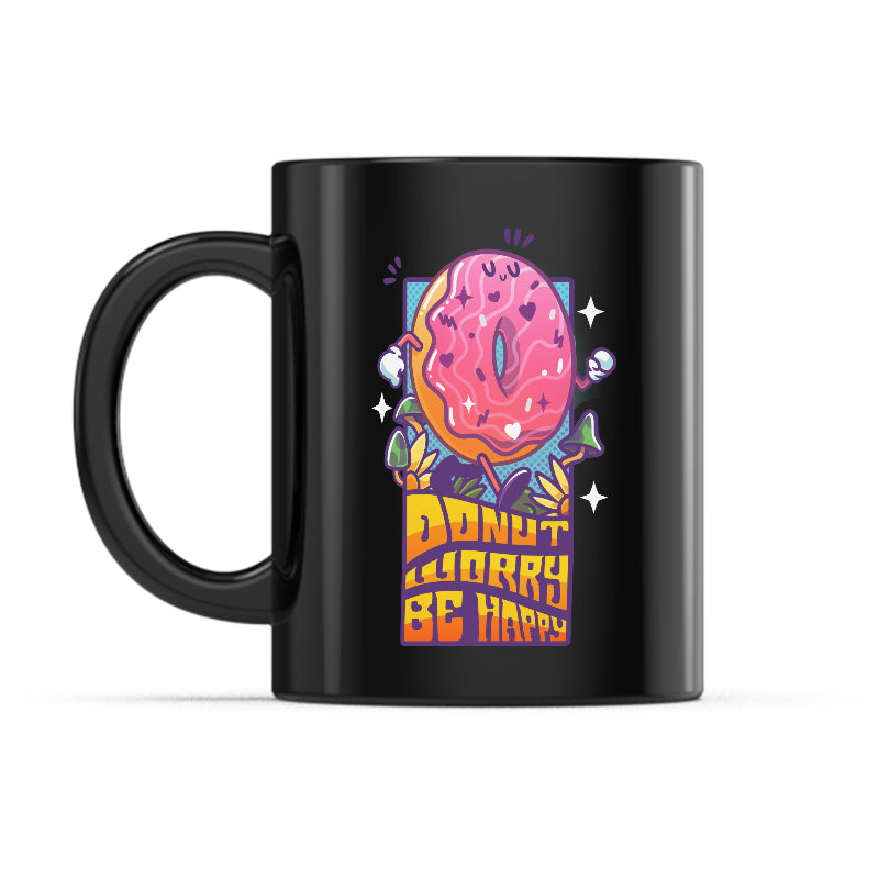 Donut Worry Be Happy Mug、mySite、lovesweatpilates