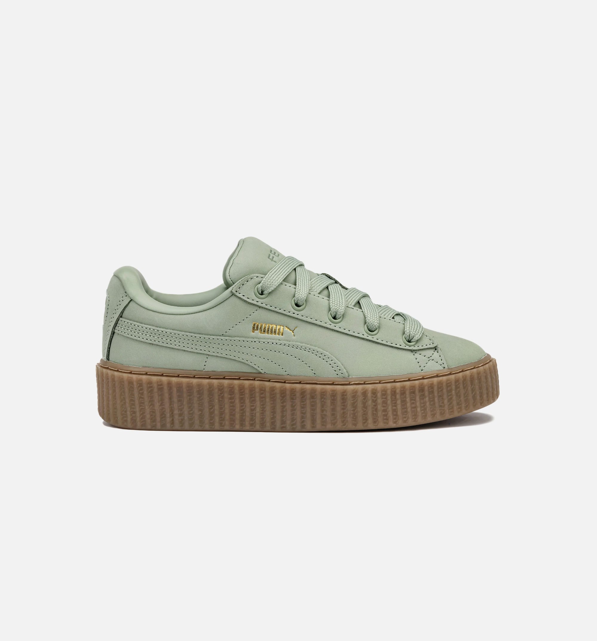 Fenty Creeper Phatty Earth Tone Womens Lifestyle Shoe - Green Fog/Gold/Gum、mySite、dreamappss
