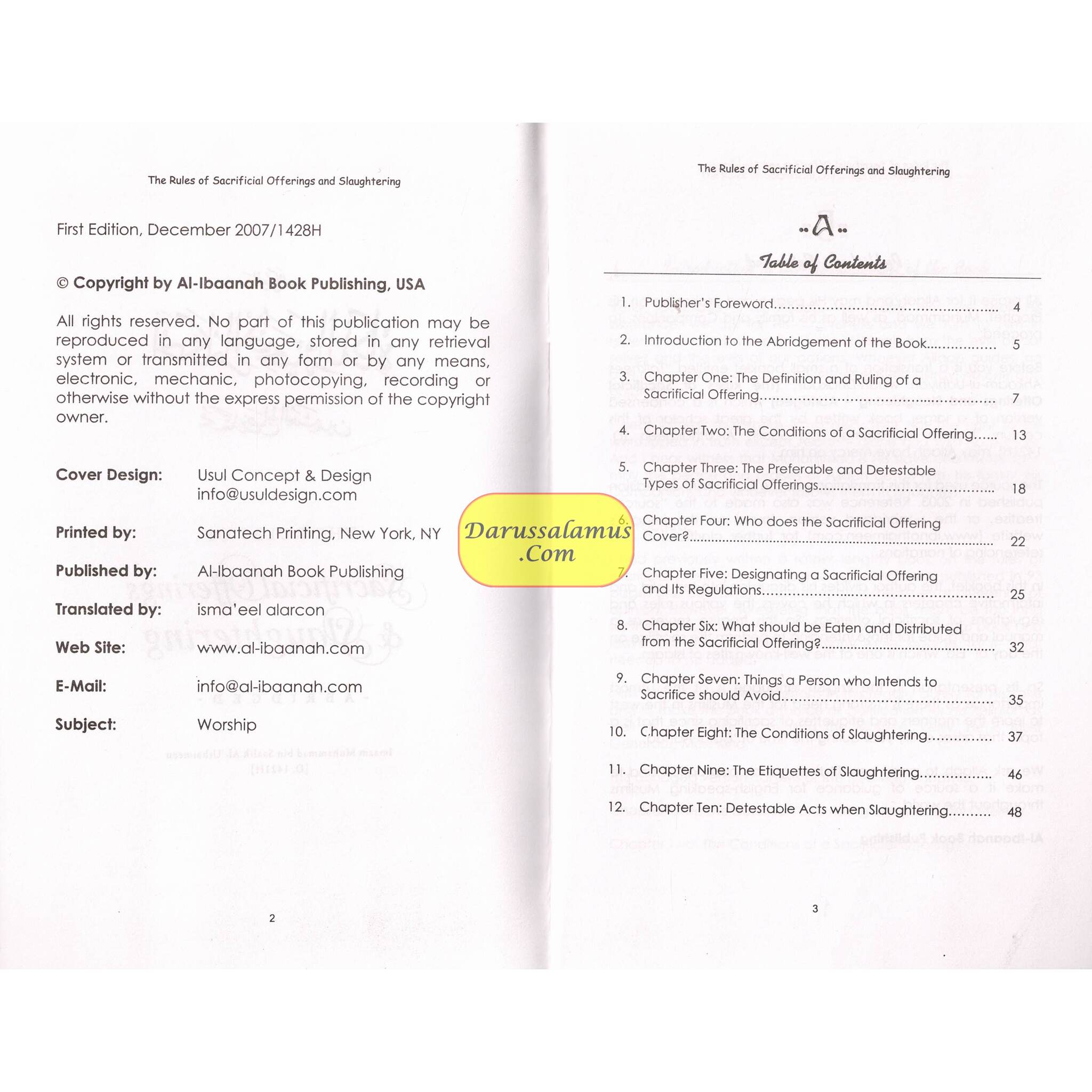 The Rules of Sacrificial Offerings and Slaughtering By Imaam Muhammad Bin Saalih Al-Uthaimeen、mySite、topwebapps