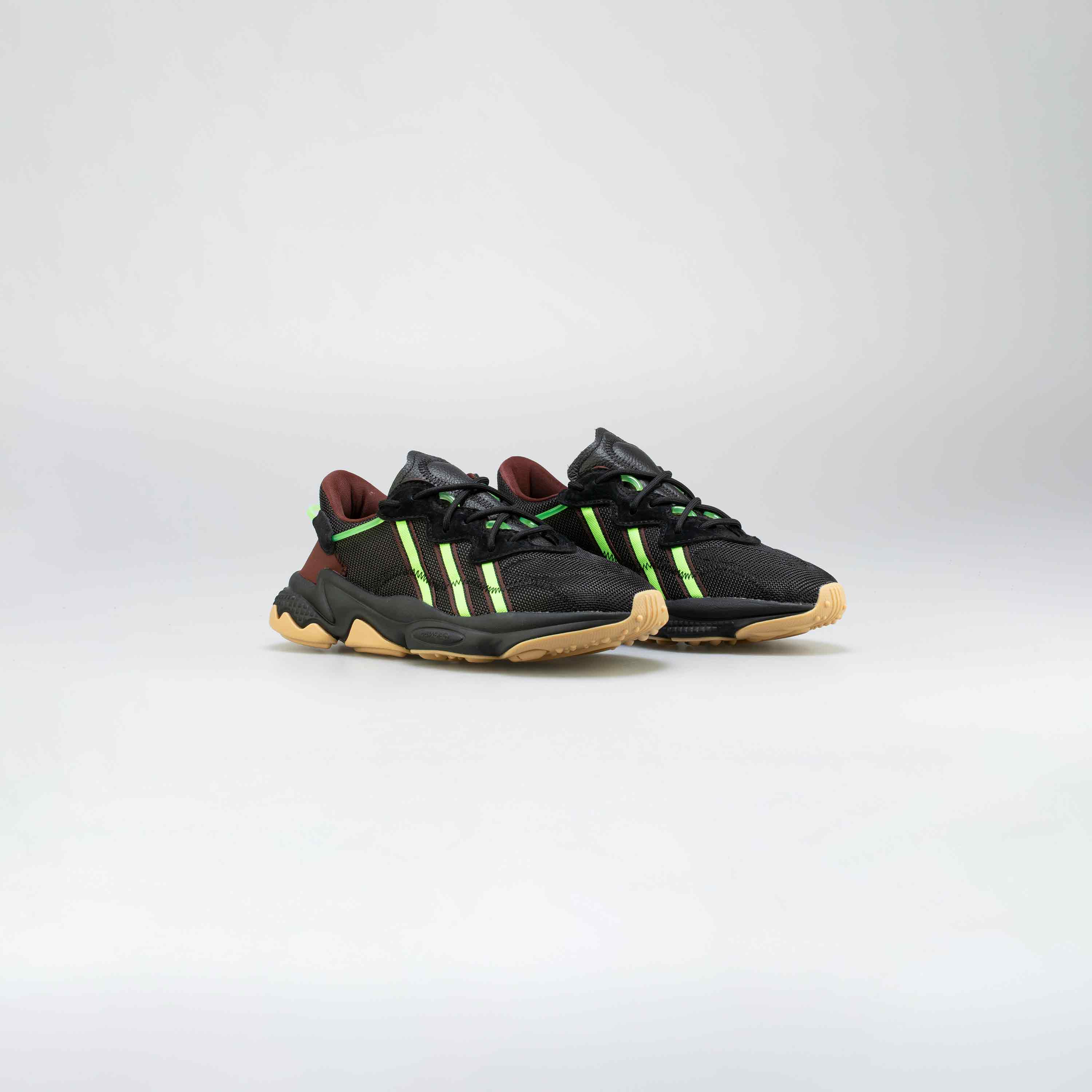 adidas Originals X Pusha T Ozweego Mens Running Shoe - Black/Green/Gum、mySite、dreamappss