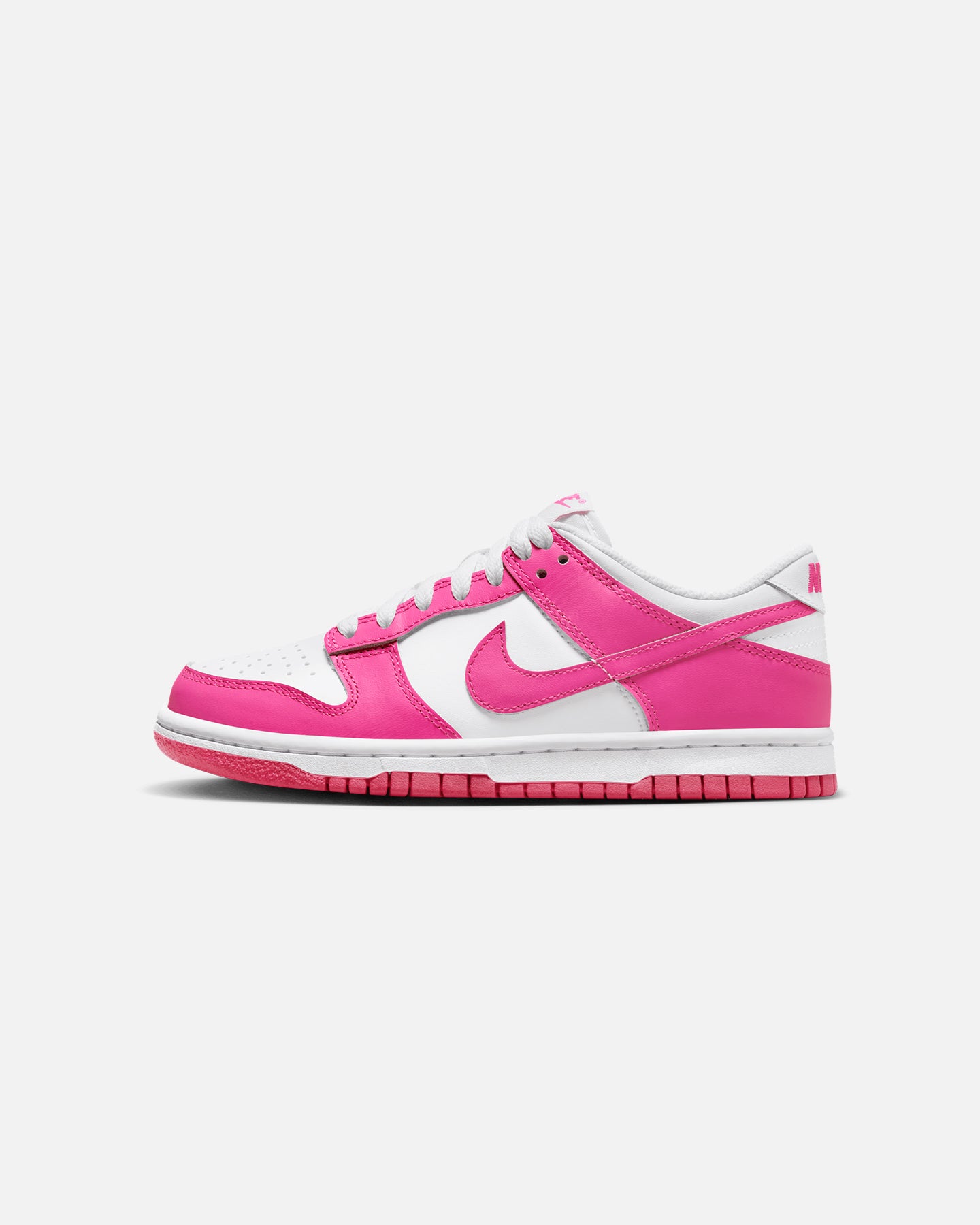 Nike Kids' Dunk Low (GS) White/Laser Fuchsia、mySite、zt4zffjzw
