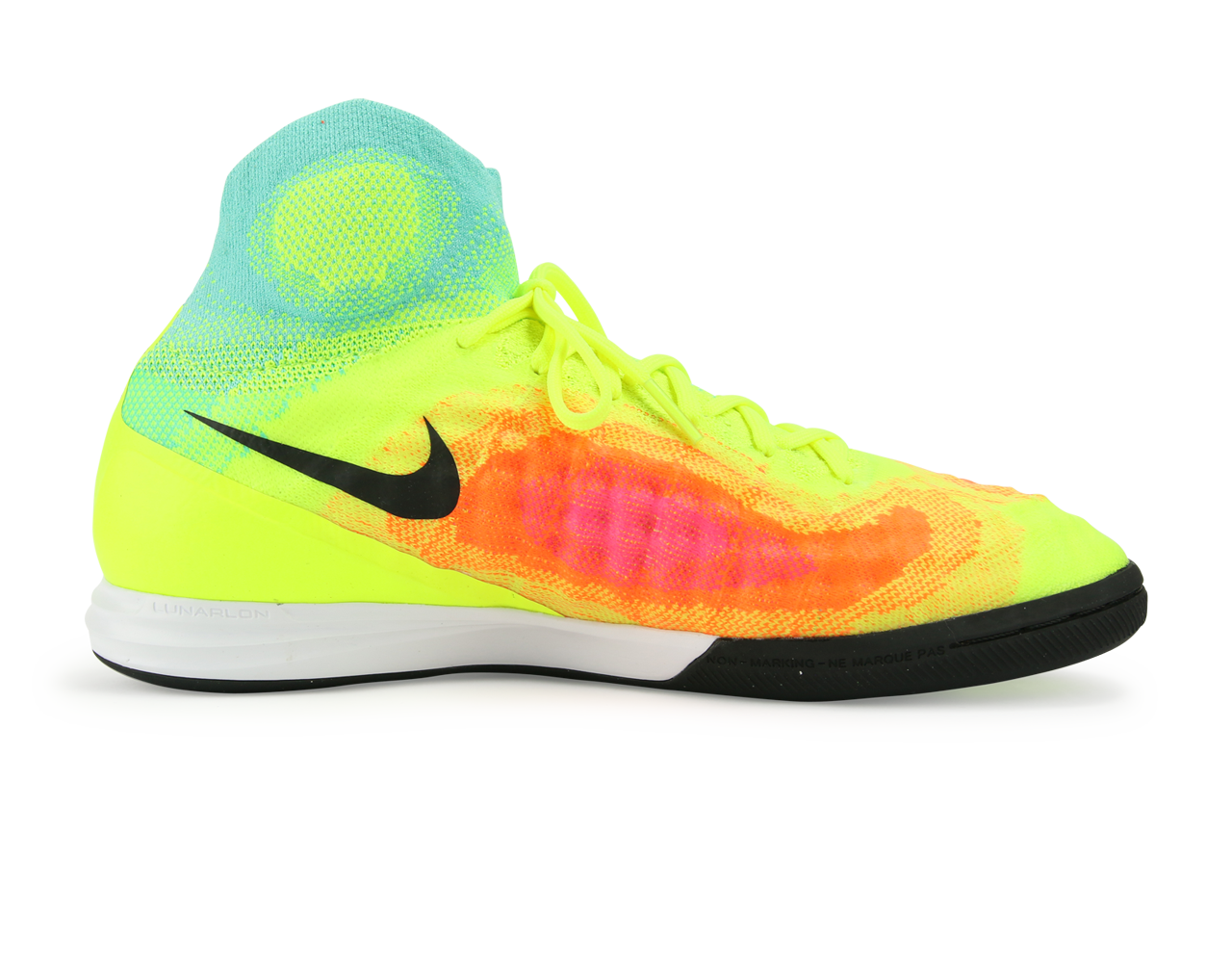 Nike Men's MagistaX Proximo II Indoor Soccer Shoes Volt/Black/Hyper/Turquoise、mySite、noshort
