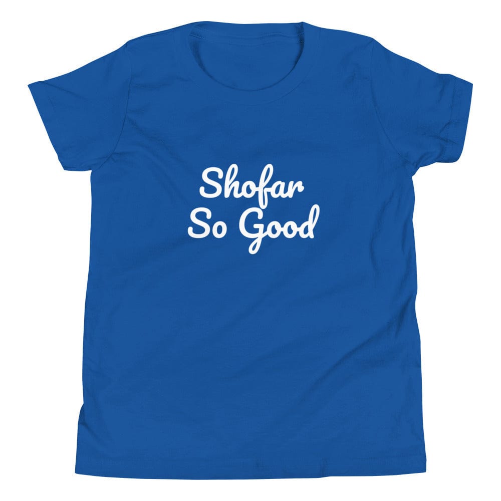 Shofar So Good Youth Short Sleeve T-Shirt - (Choice of Color)、mySite、topwebapps