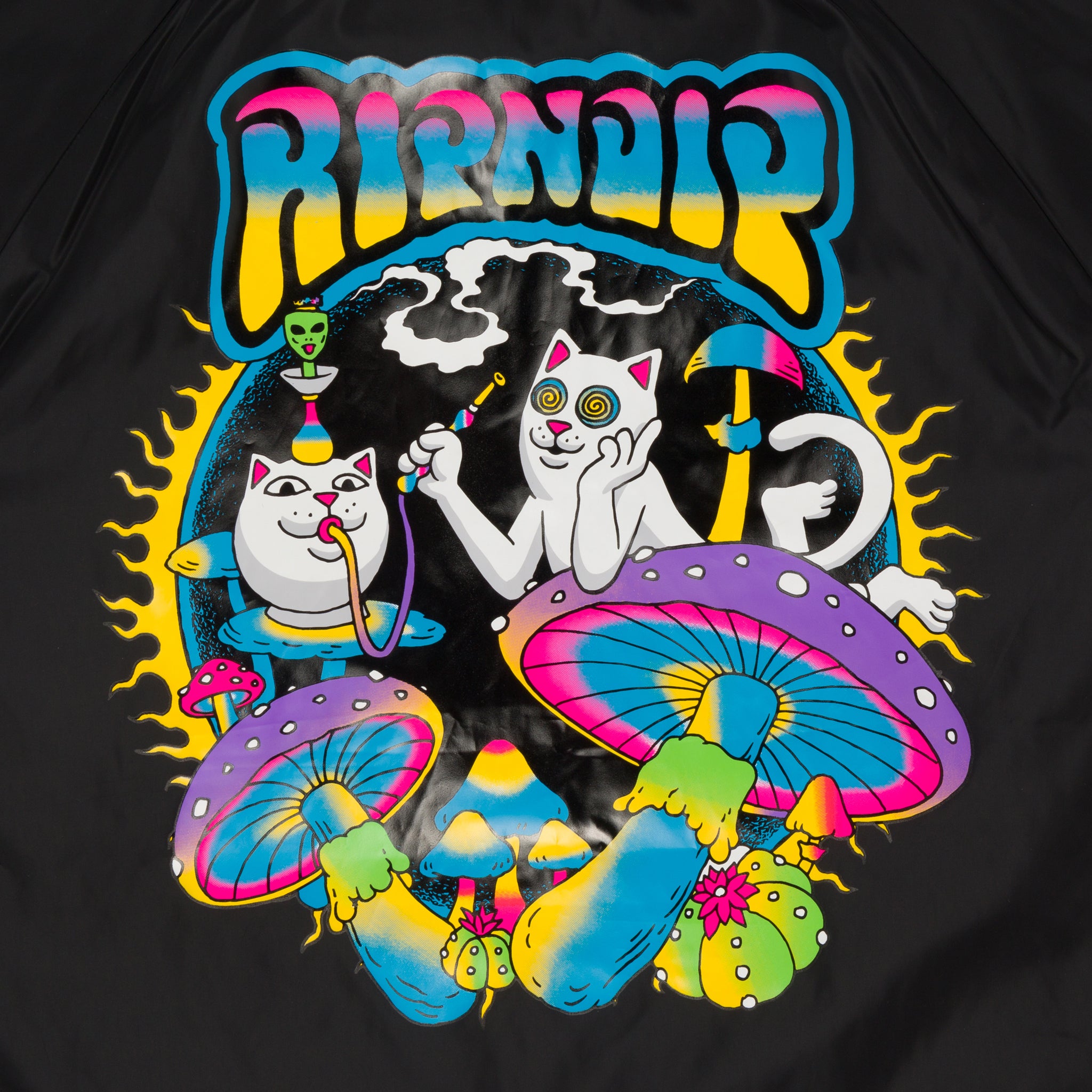  Psychedelic Garden Coach Jacket (Black)、mySite、merchandisen