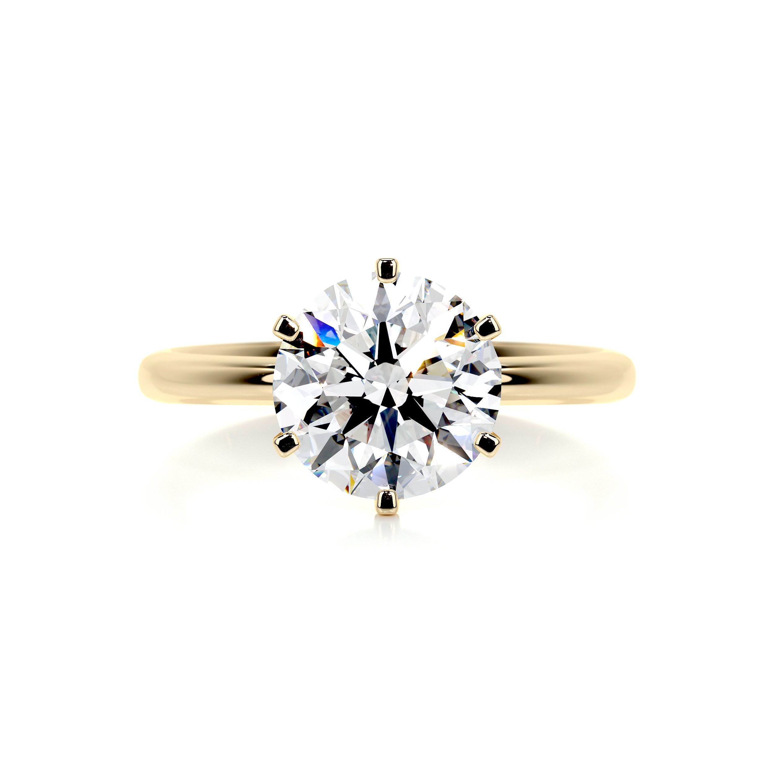 Samantha Bleu Diamond Engagement Ring -18K Yellow Gold、mySite、hinf8tx79