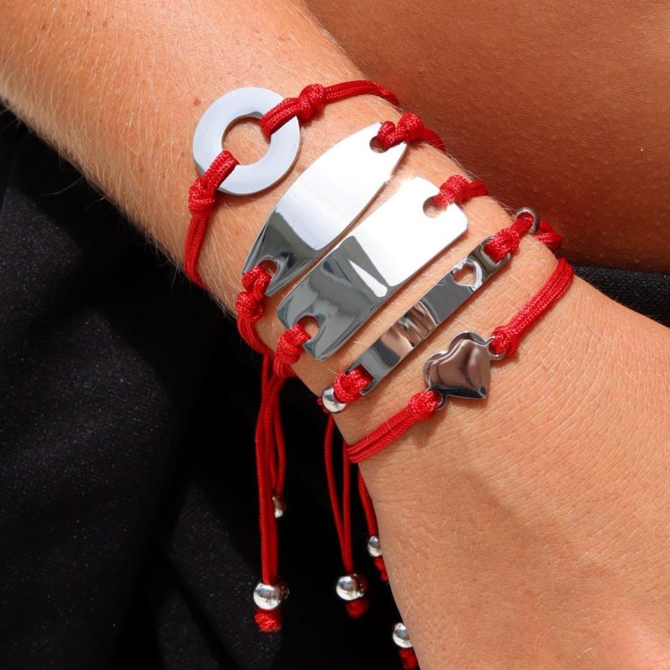 Engravable Rectangle ID Friendship Curved Bar Bracelet / RB0001、mySite、dreamappss