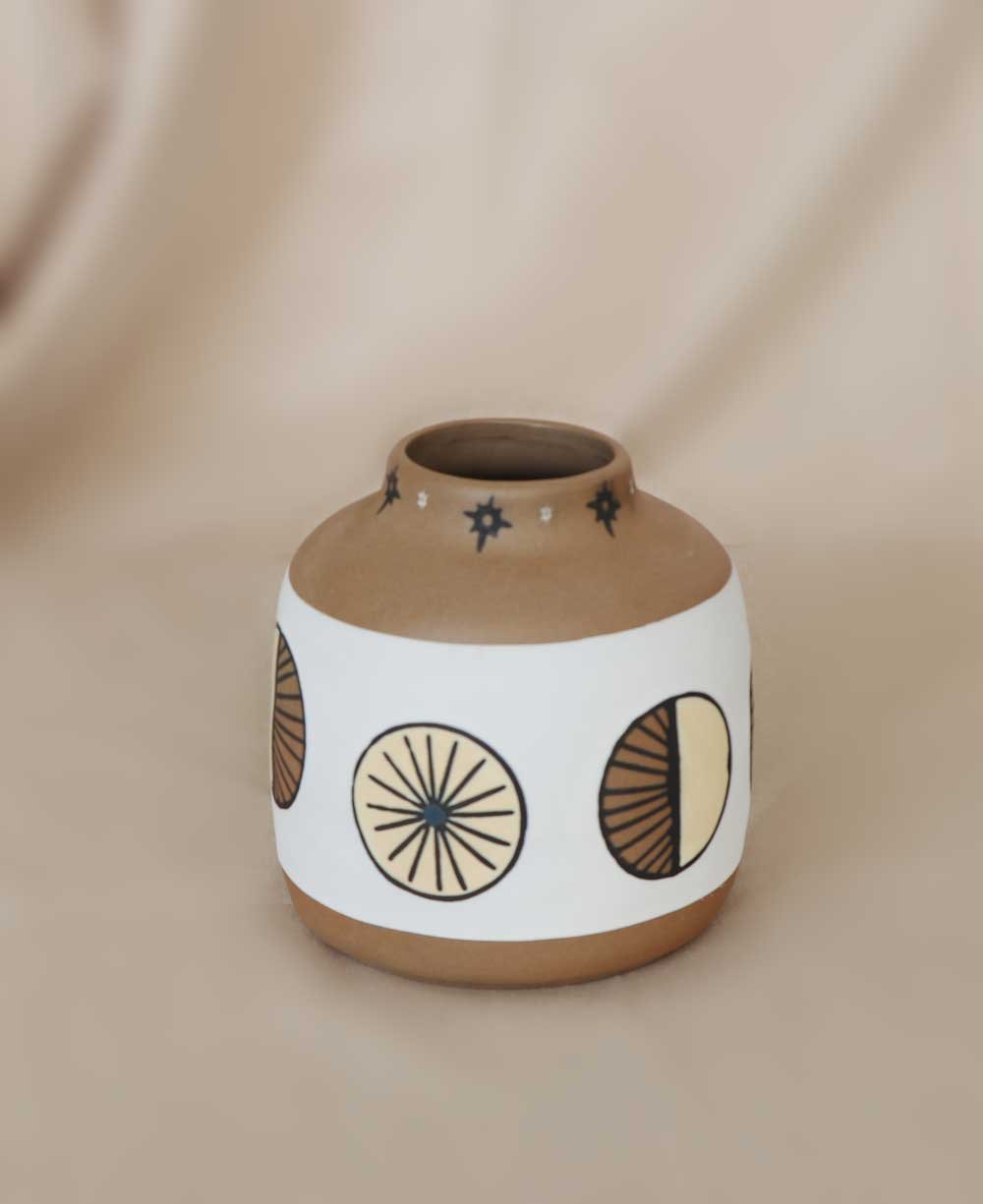 Boho Inspired Moon Phase All Seeing Eye Small Vase、mySite、topwebapps