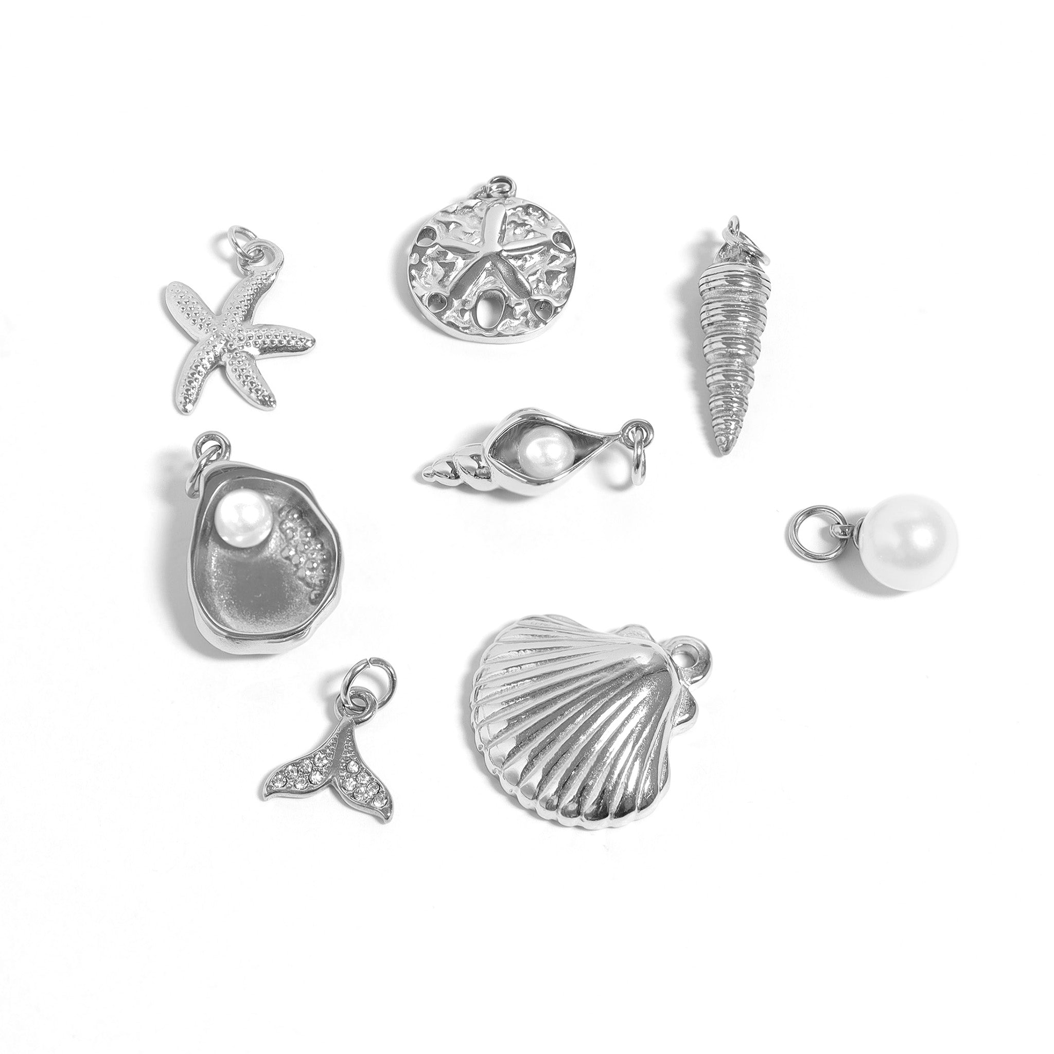 18K Gold PVD Stainless Steel 92 Piece Nautical Charm Bar Set / BND0061、mySite、dreamappss