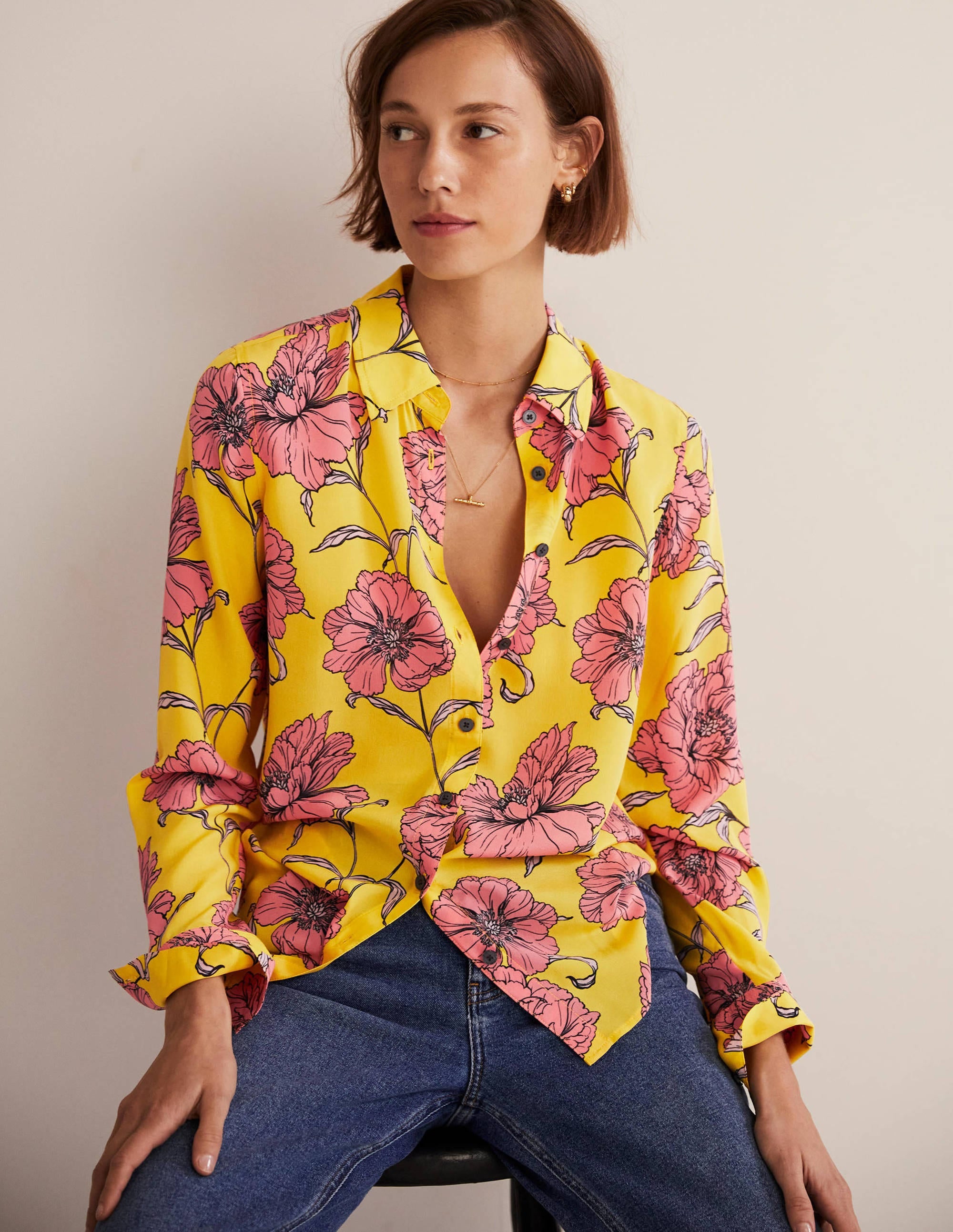 Silk Shirt-Lemon Fizz, Peony Bloom、mySite、ashleygrahame