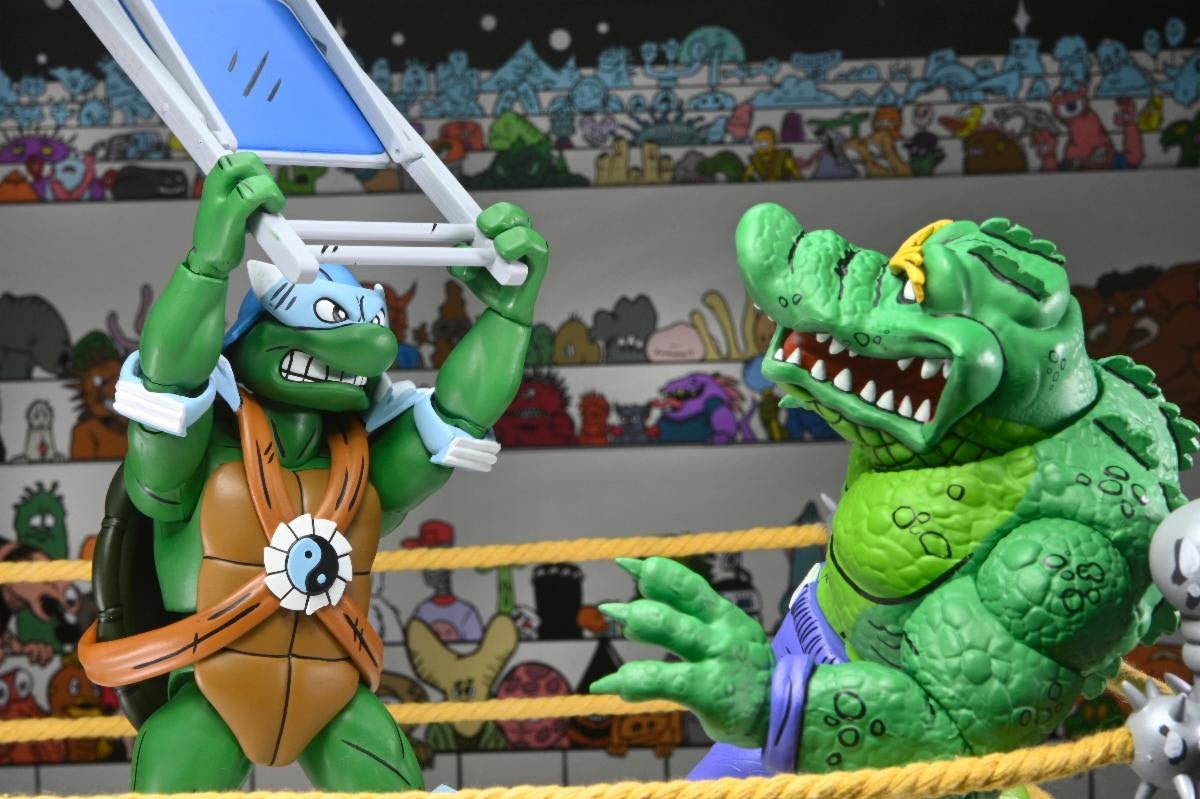 NECA Teenage Mutant Ninja Turtles Stump Wrestling Turtle 4-Pack (Archie Comics)、mySite、hgirdovlk