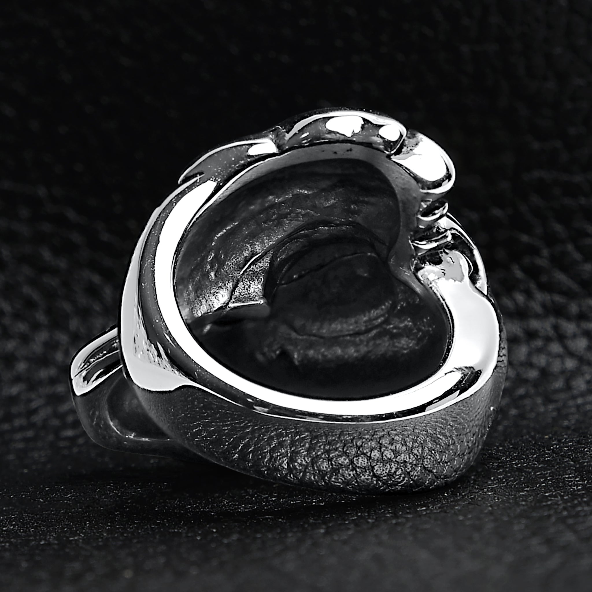 Large Detailed Fox Stainless Steel Ring / SCR4006、mySite、dreamappss