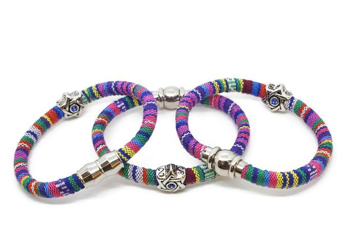 Swarovski Star of David Woven Cotton Bracelet- Teen Size、mySite、topwebapps