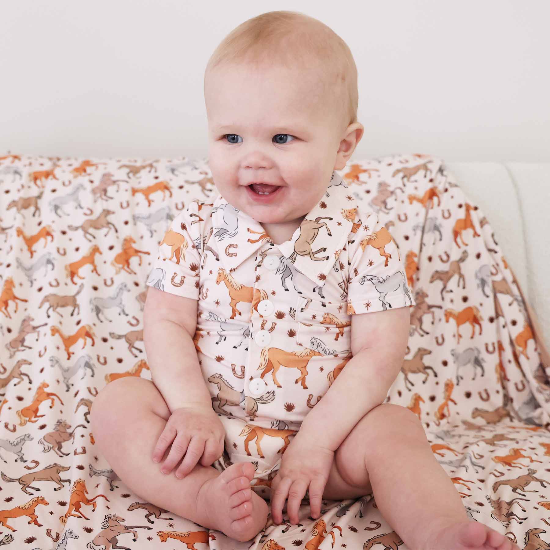  P's Ponies Button Romper、mySite、layawaytickets