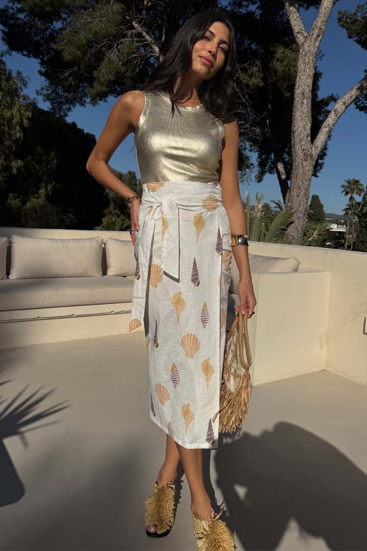 Shells Jaspre Wrap Skirt、mySite、solidvoid