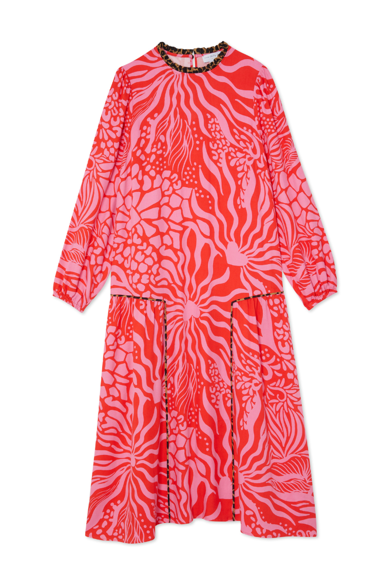 Valentine Animal Olive Dress Petite、mySite、solidvoid