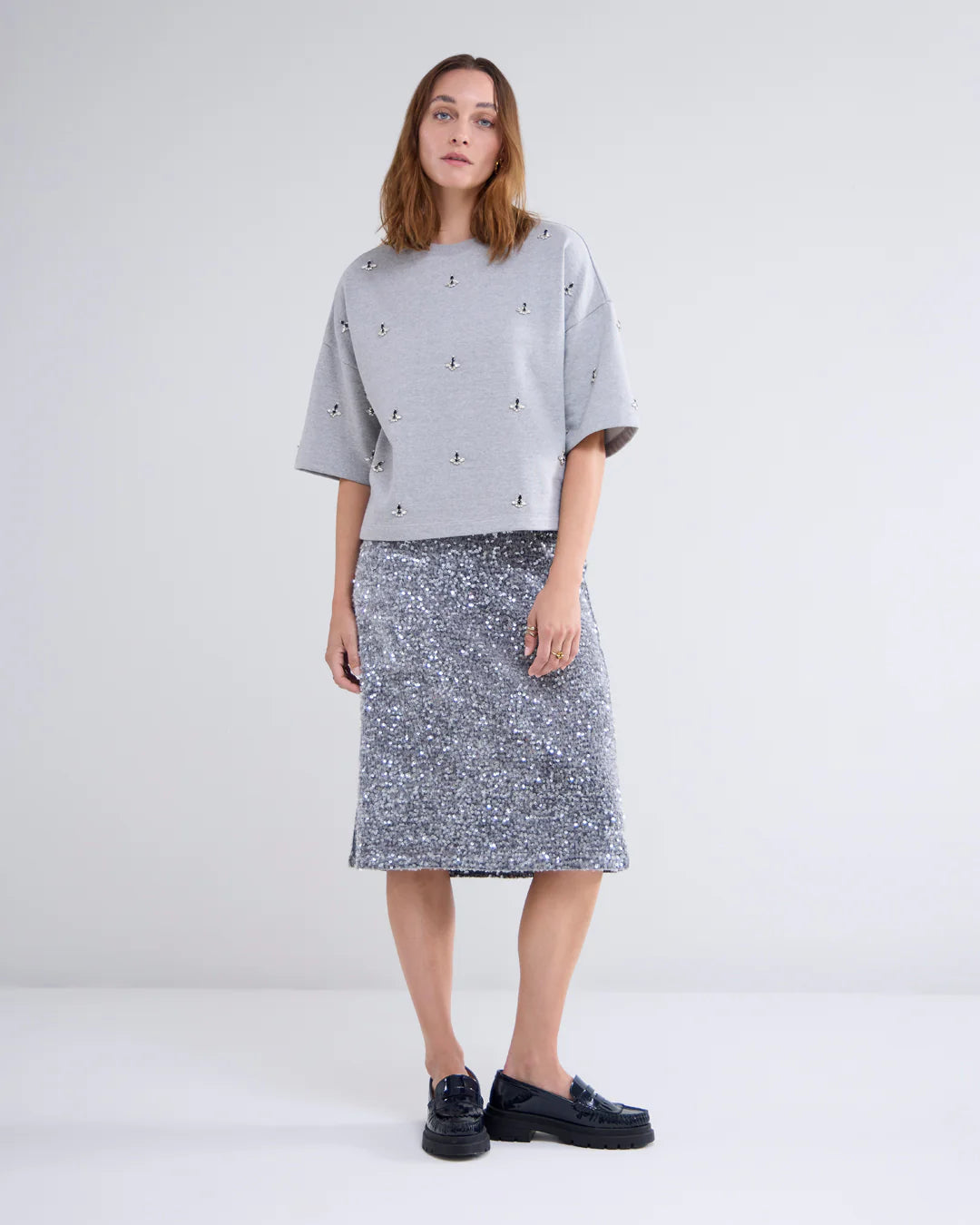 Summum Embellished Sweatshirt - Final Sale、mySite、noshort