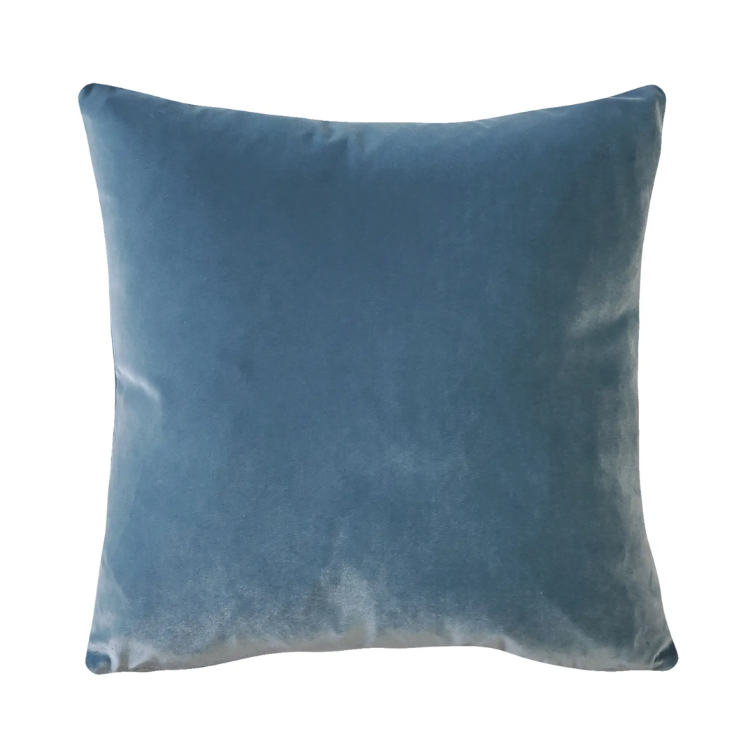  Cast Light Blue Velvet Accent Pillow、mySite、elrpsem3k
