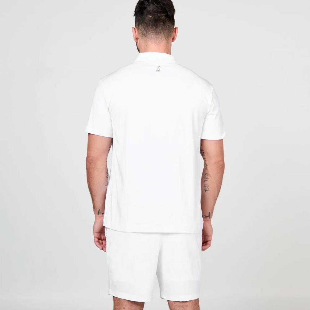 SB Sport Men's Vented 9 Short - White