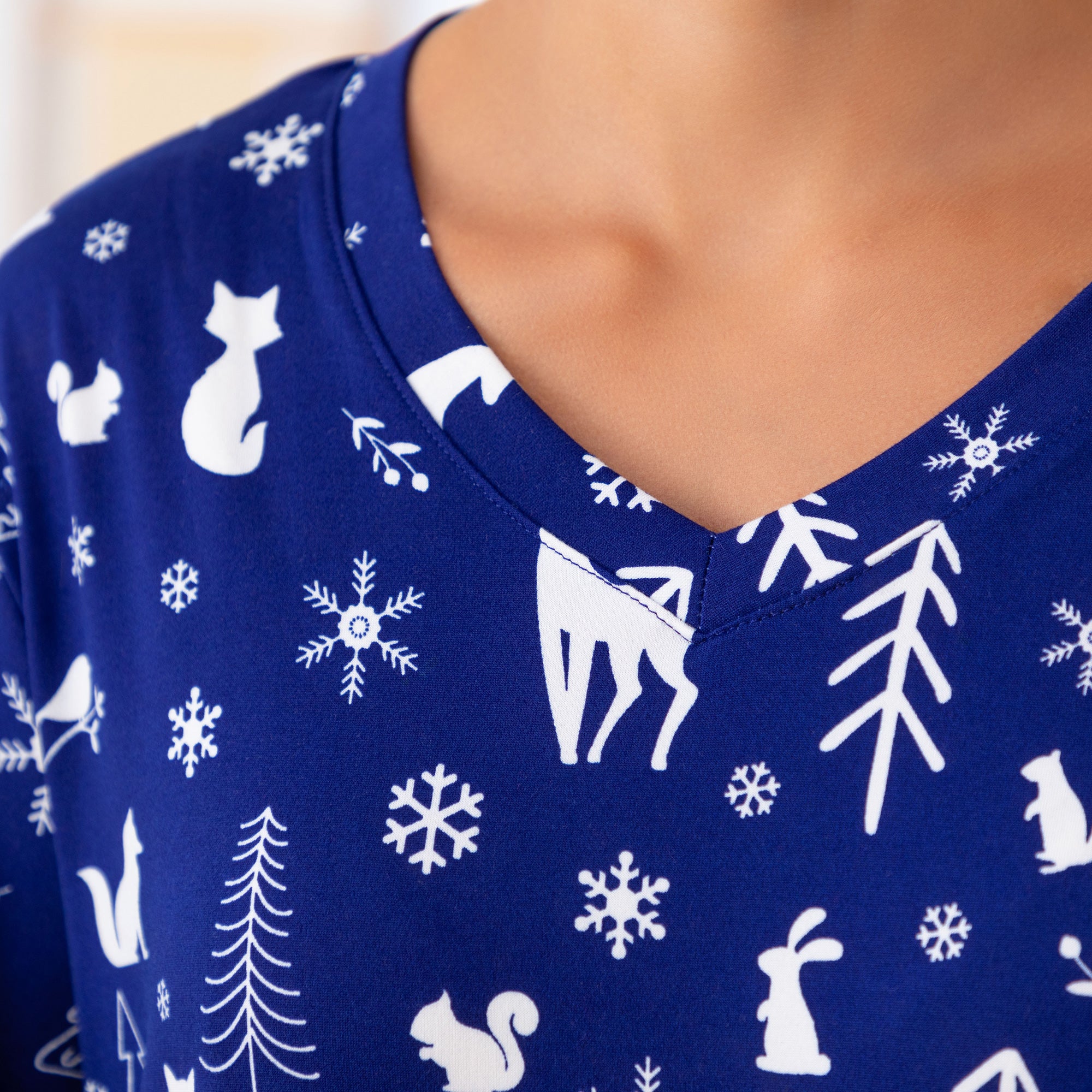 Snowy Winter Night Soft Touch Nightgown、mySite、camillekostekn