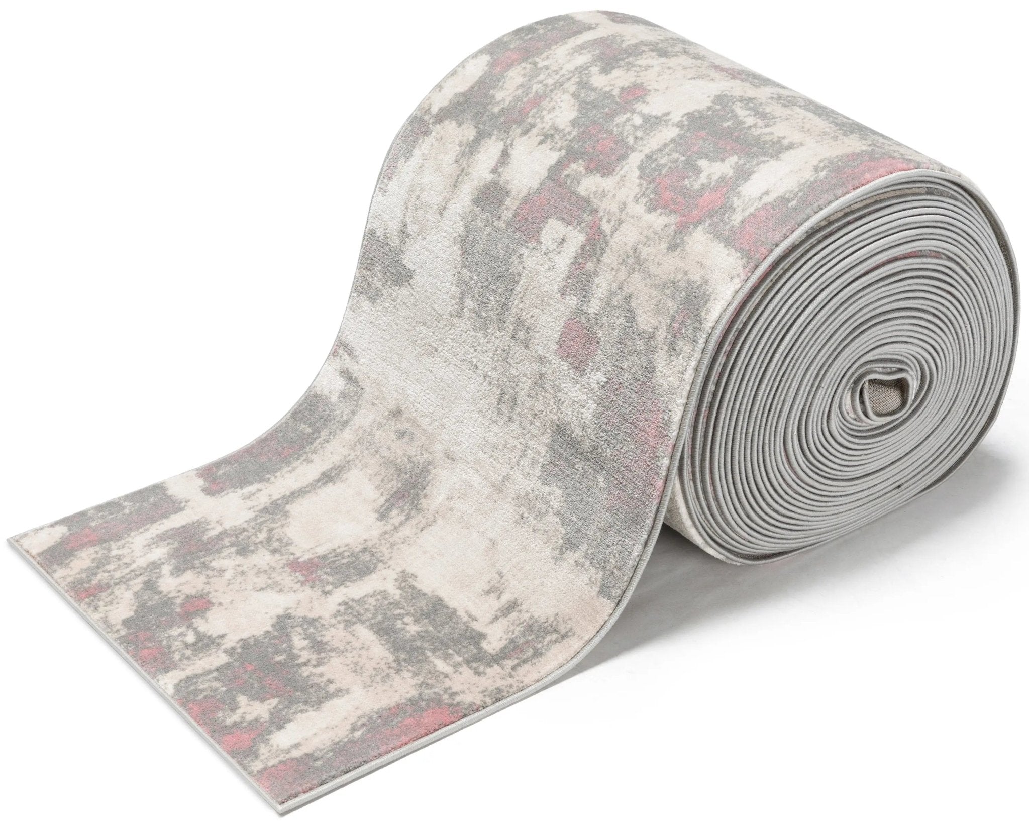 Custom Size Runner Kalia Abstract Modern Grey Blush 27 Inch Wide x Choose Your Length Hallway Runner Rug、mySite、gigharbornorthrealestate