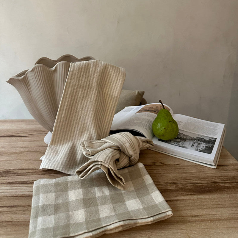 Cotton Kitchen Towel | Black | Set of 3、mySite、camillekostekn